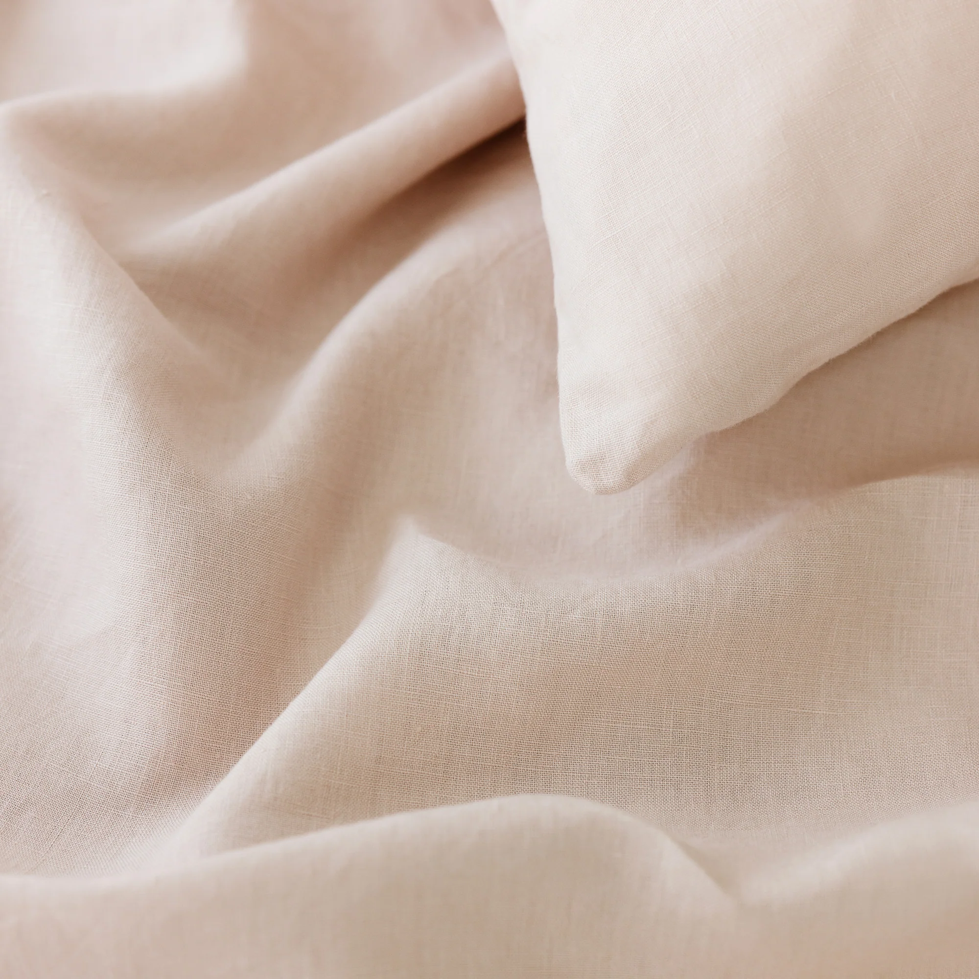 Blush Pink Linen Pillowcases - Image 2