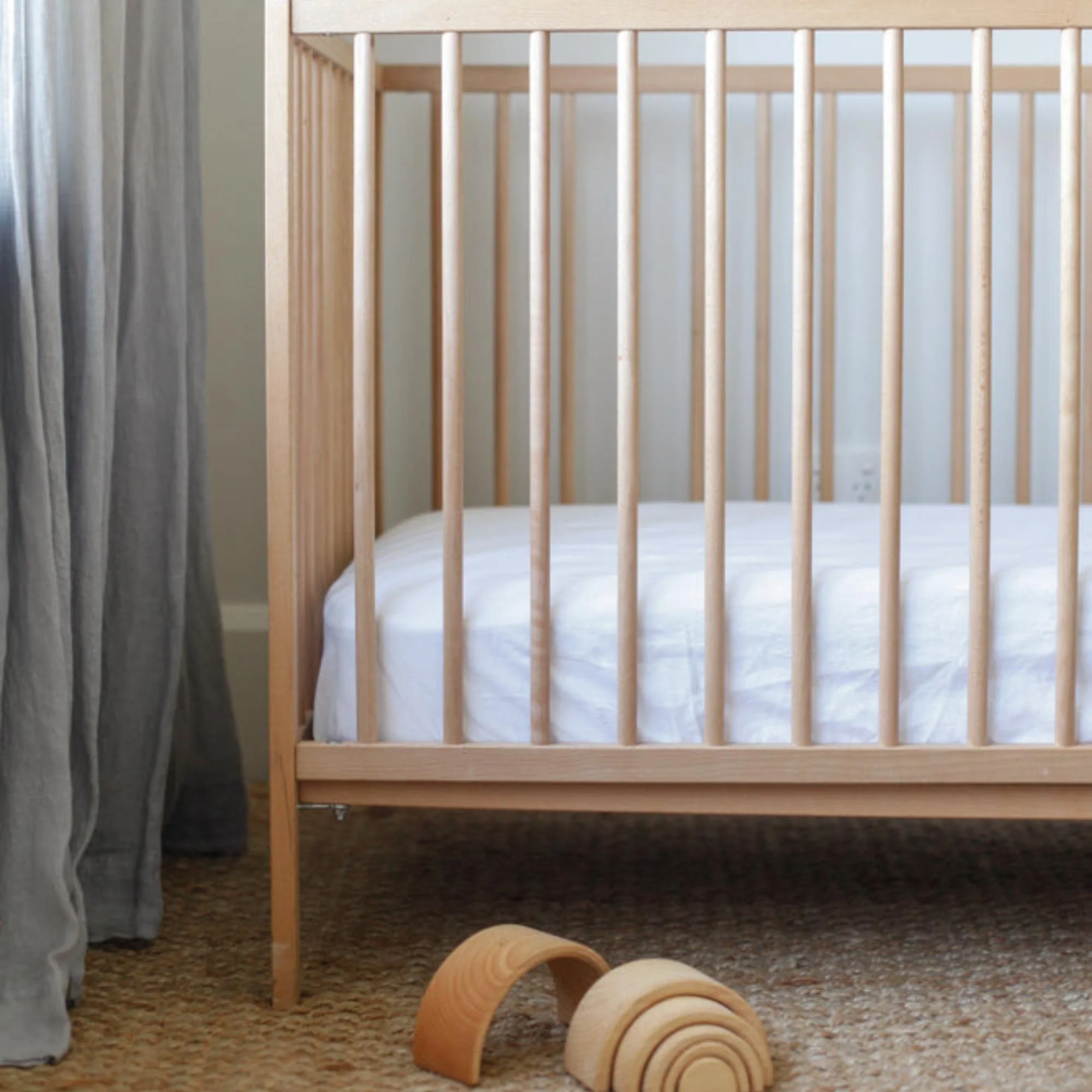 Brilliant White Linen Cot Duvet - Image 3