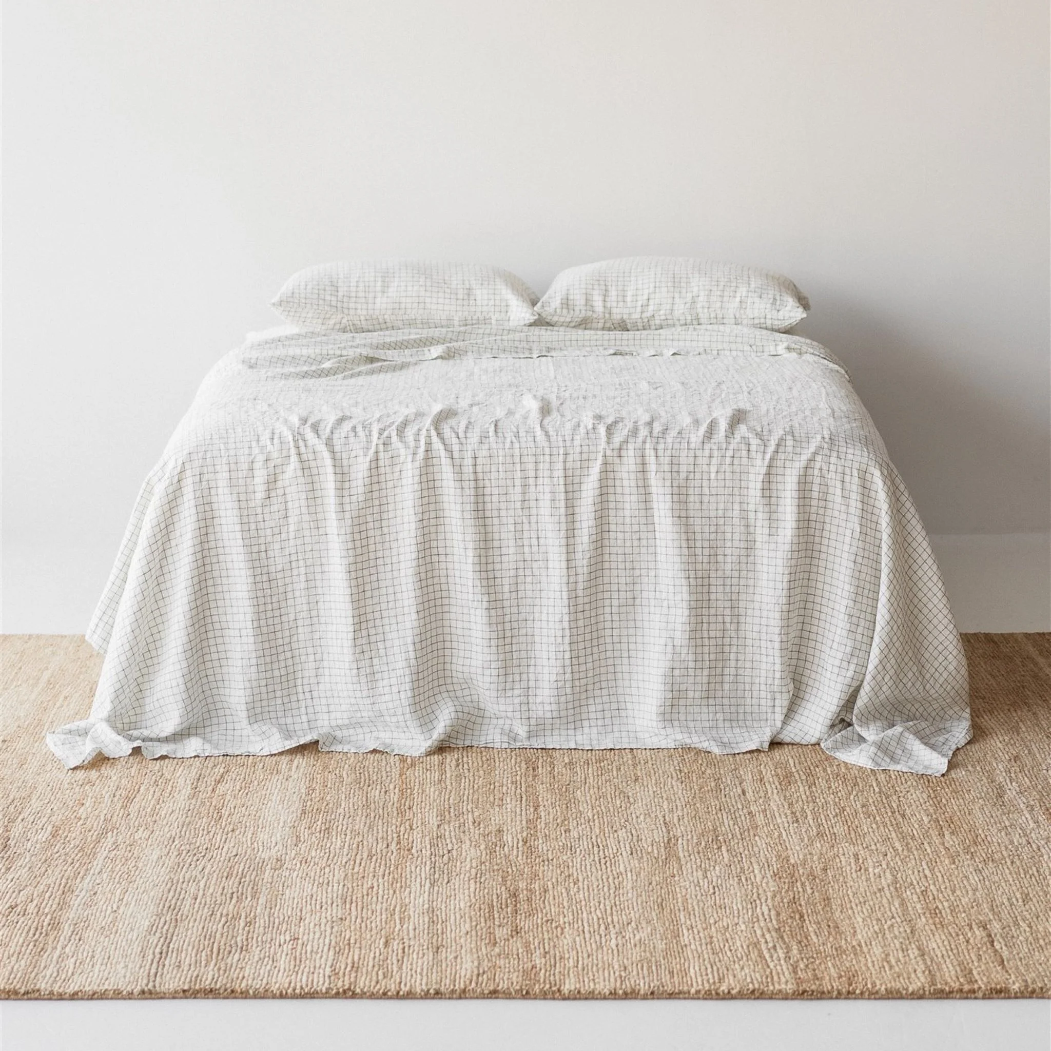 Cactus Grid Linen Fitted Sheet - Image 2