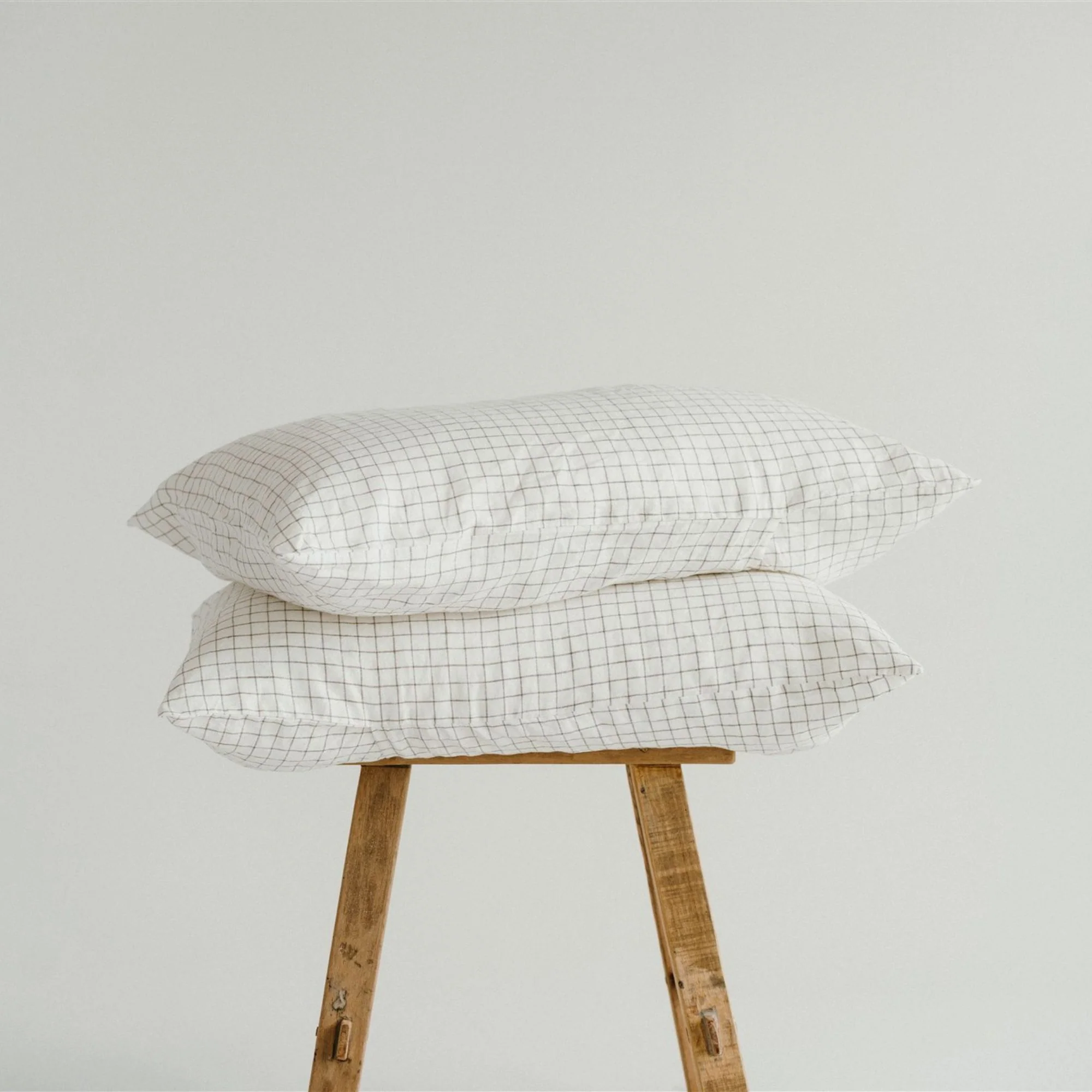 Cactus Grid Linen Pillowcases