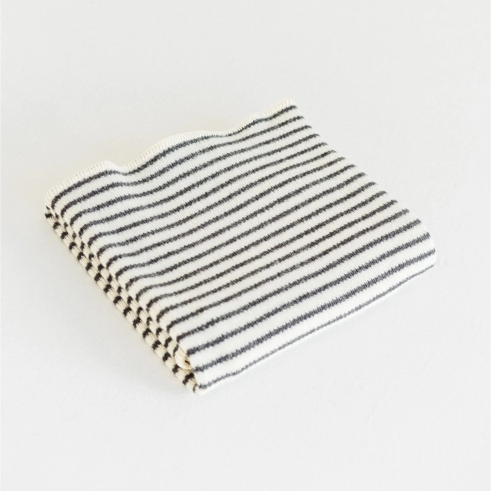 Charcoal Stripes Wool Baby Blanket - Image 5