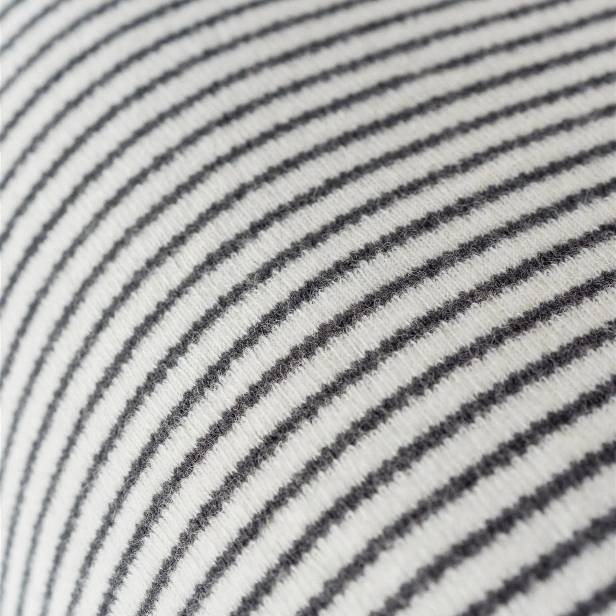 Charcoal Stripes Wool Baby Blanket - Image 6