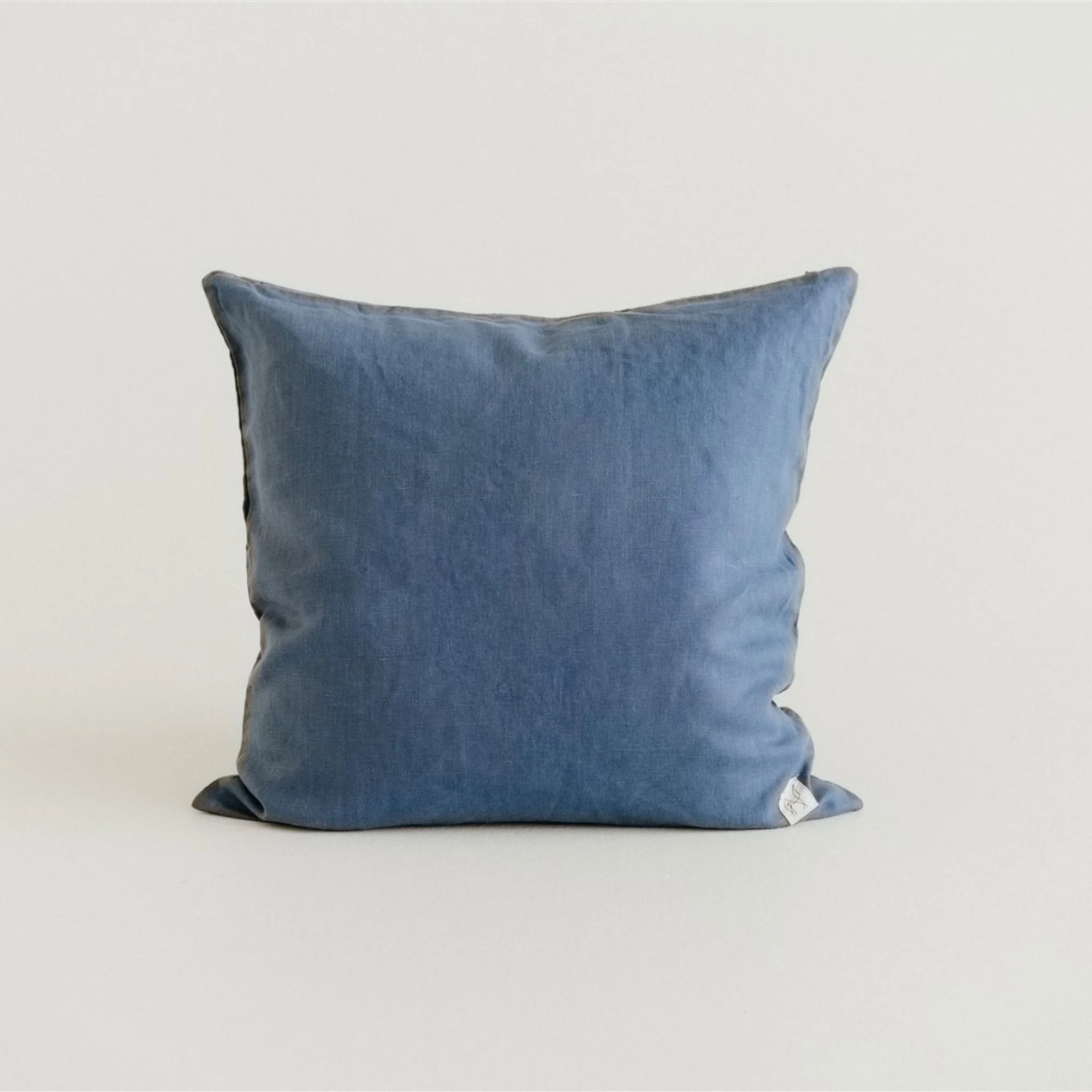 Coastal Blue Linen Cushion Cover