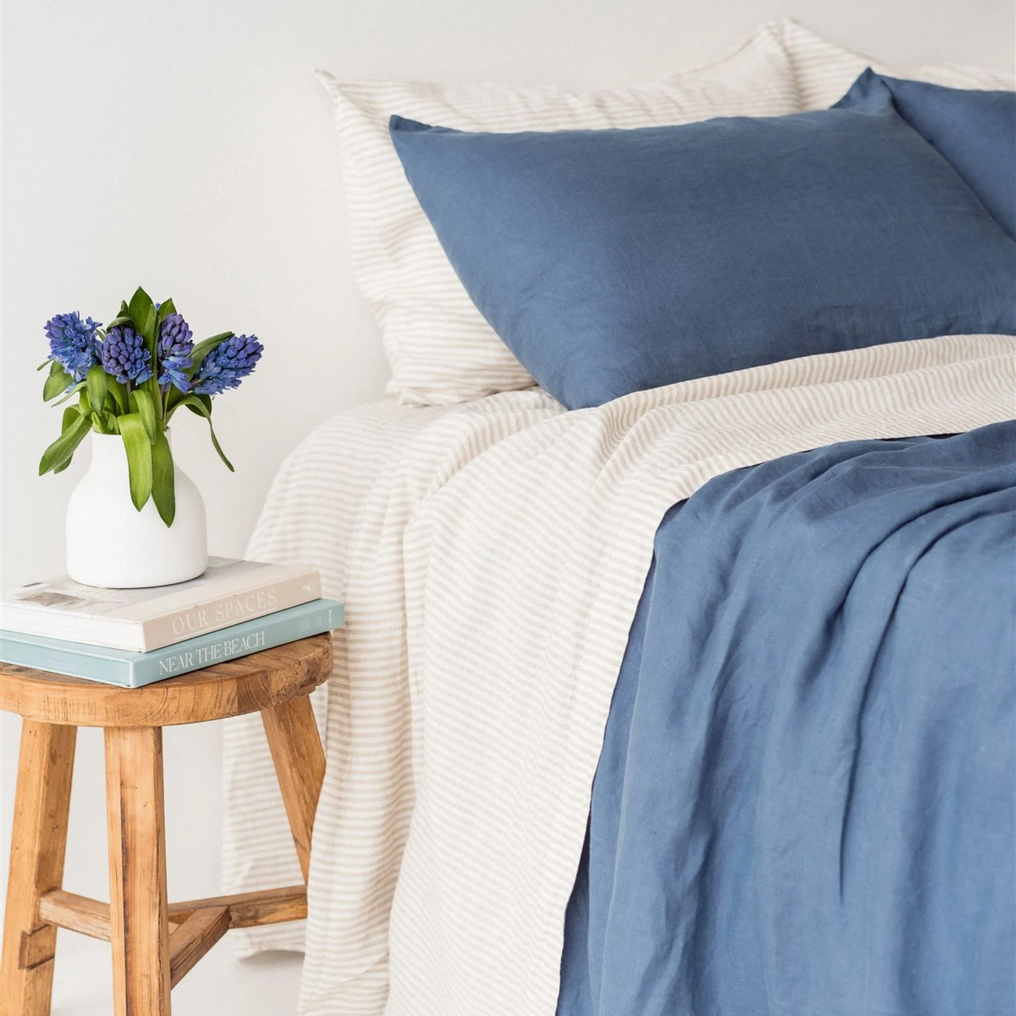 Coastal Blue Linen Duvet - Image 13