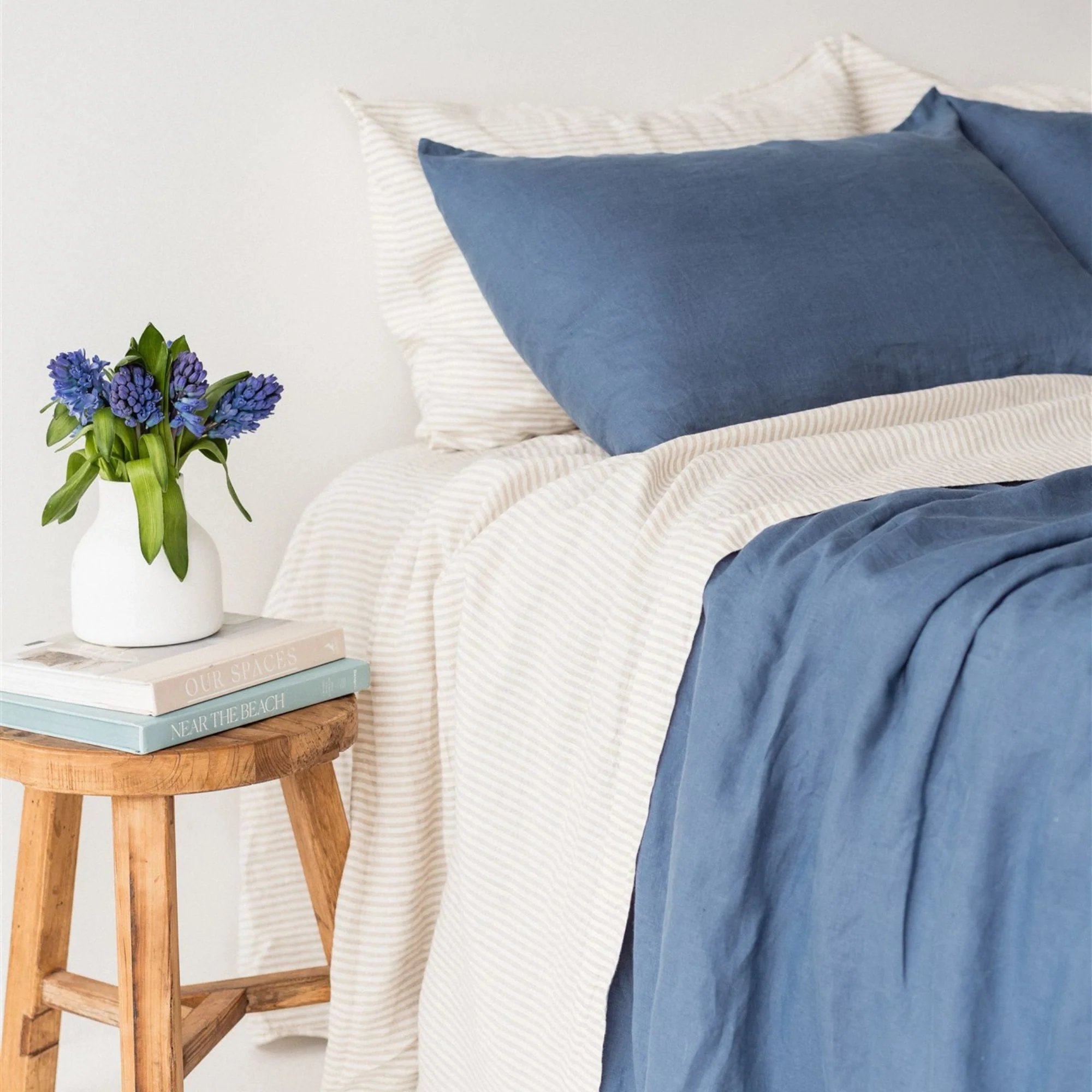 Coastal Blue Linen Pillowcases - Image 5