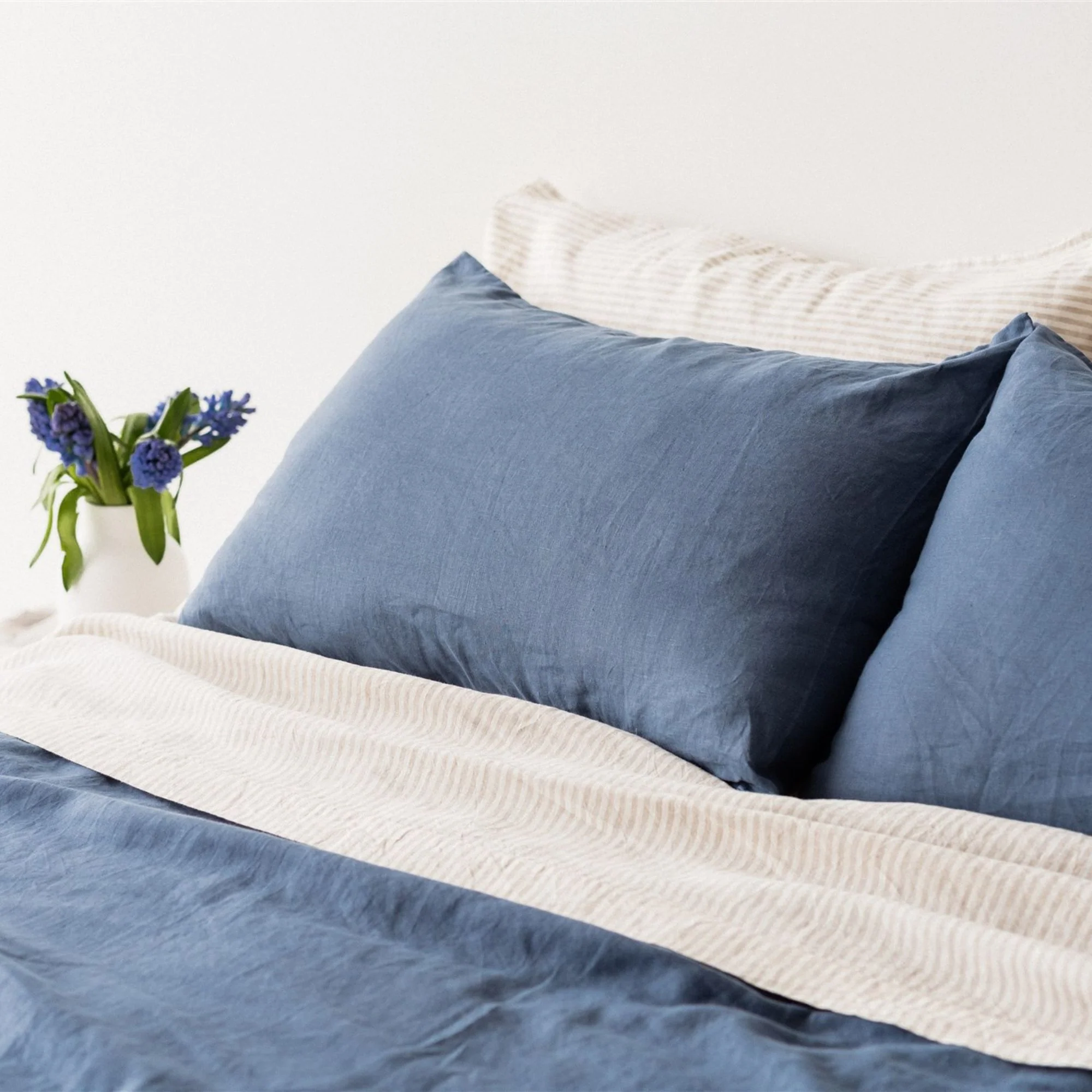 Coastal Blue Linen Pillowcases - Image 7