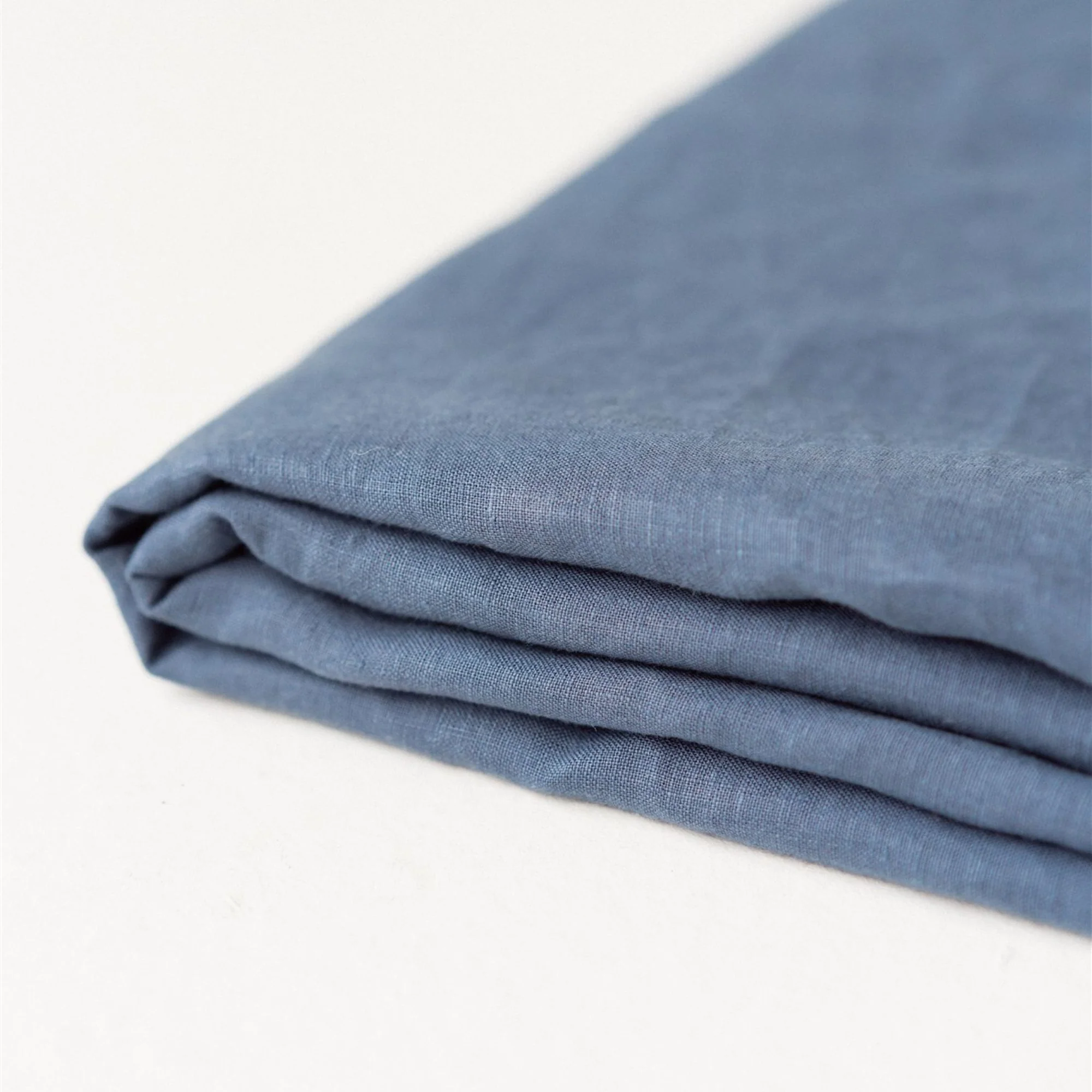 Coastal Blue Linen Flat Sheet