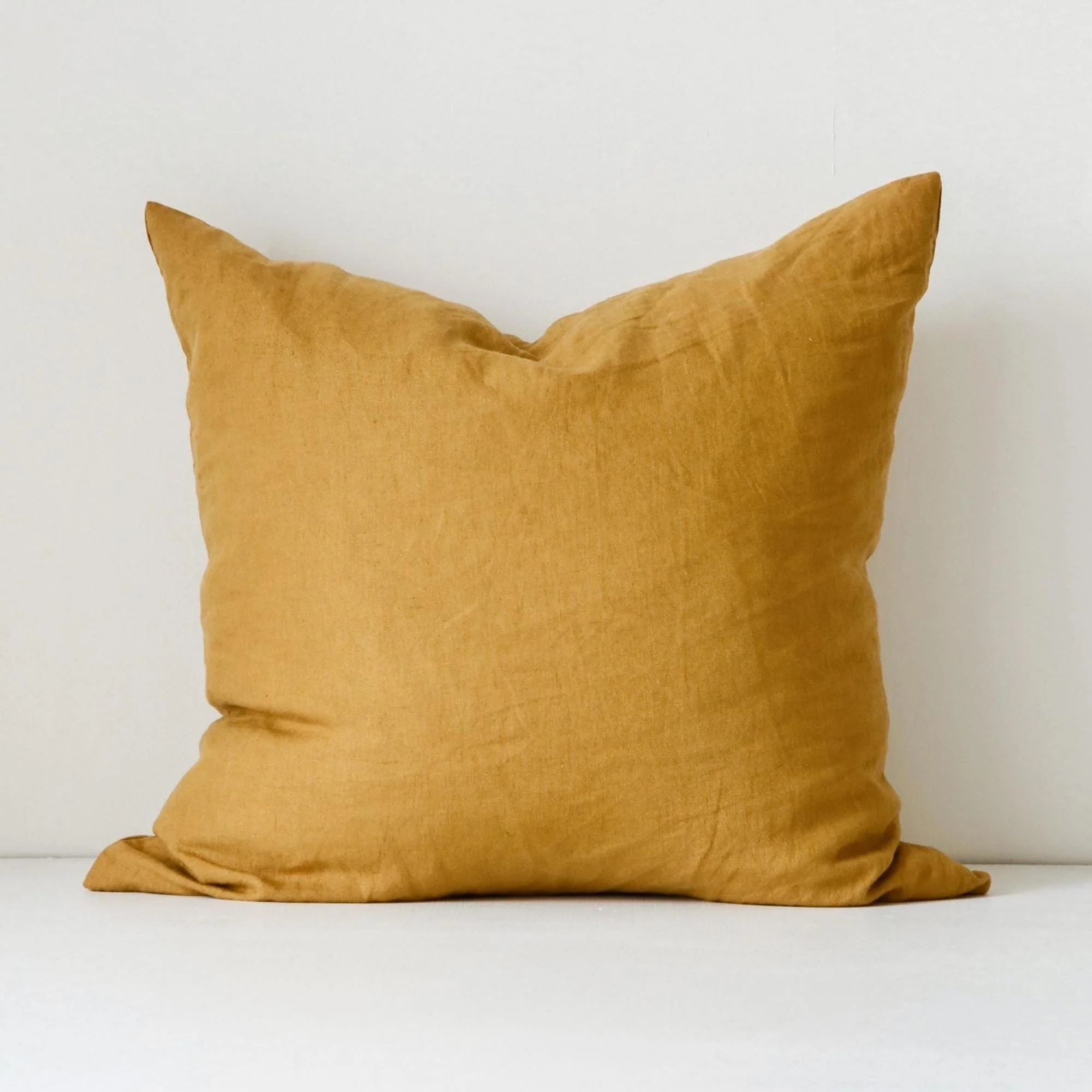 Ginger Honey Linen Cushion Cover