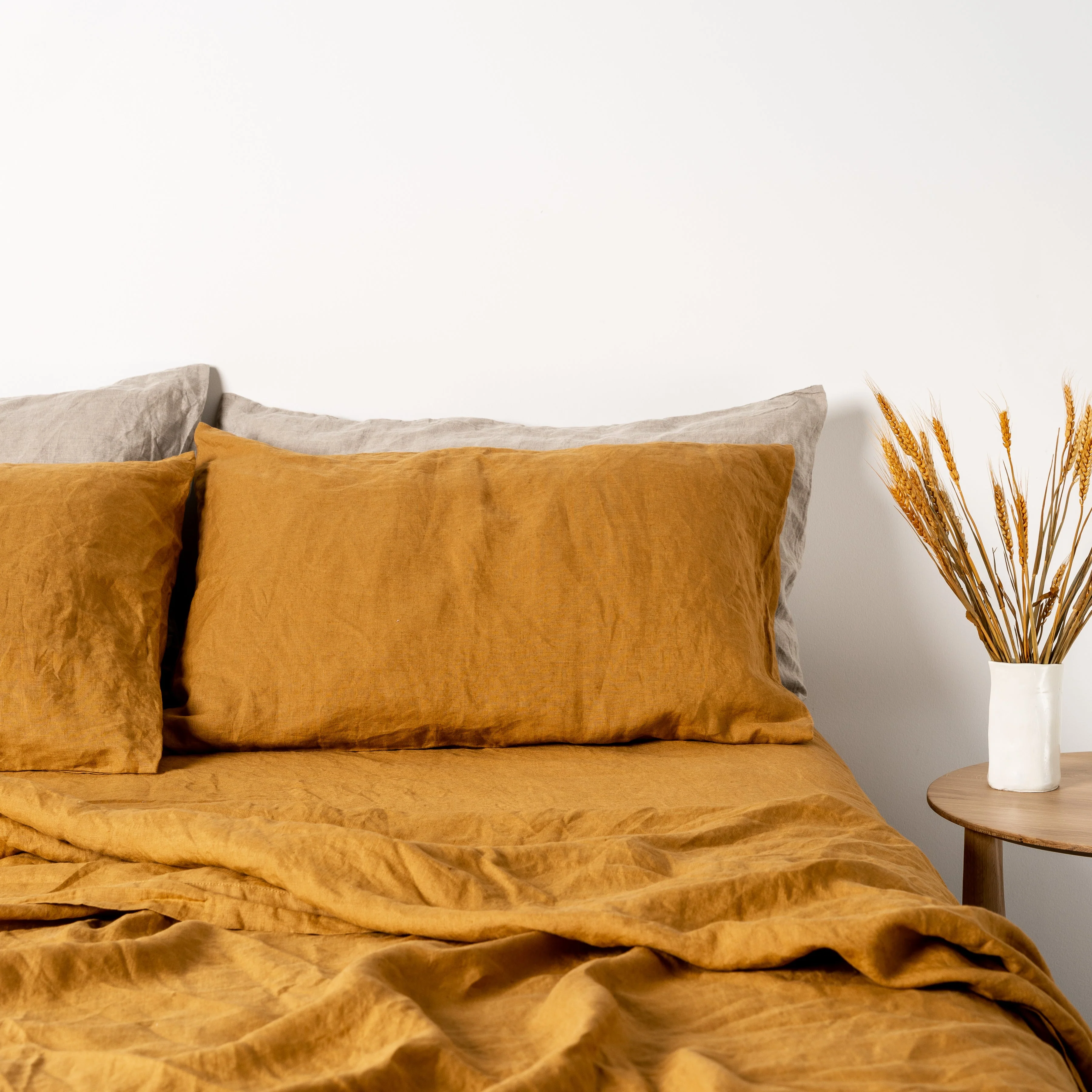 Ginger Honey Linen Pillowcases - Image 10