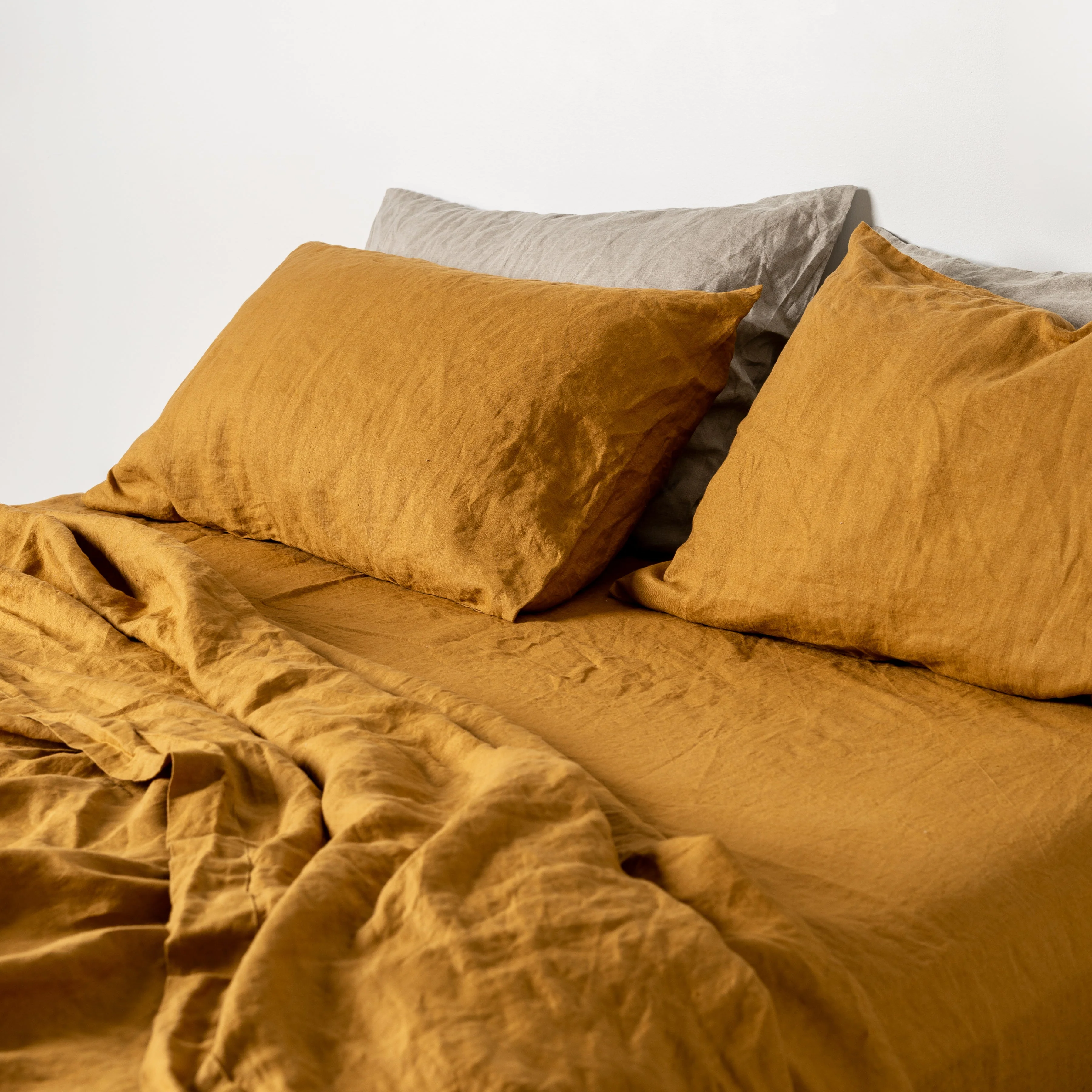 Ginger Honey Linen Pillowcases - Image 11