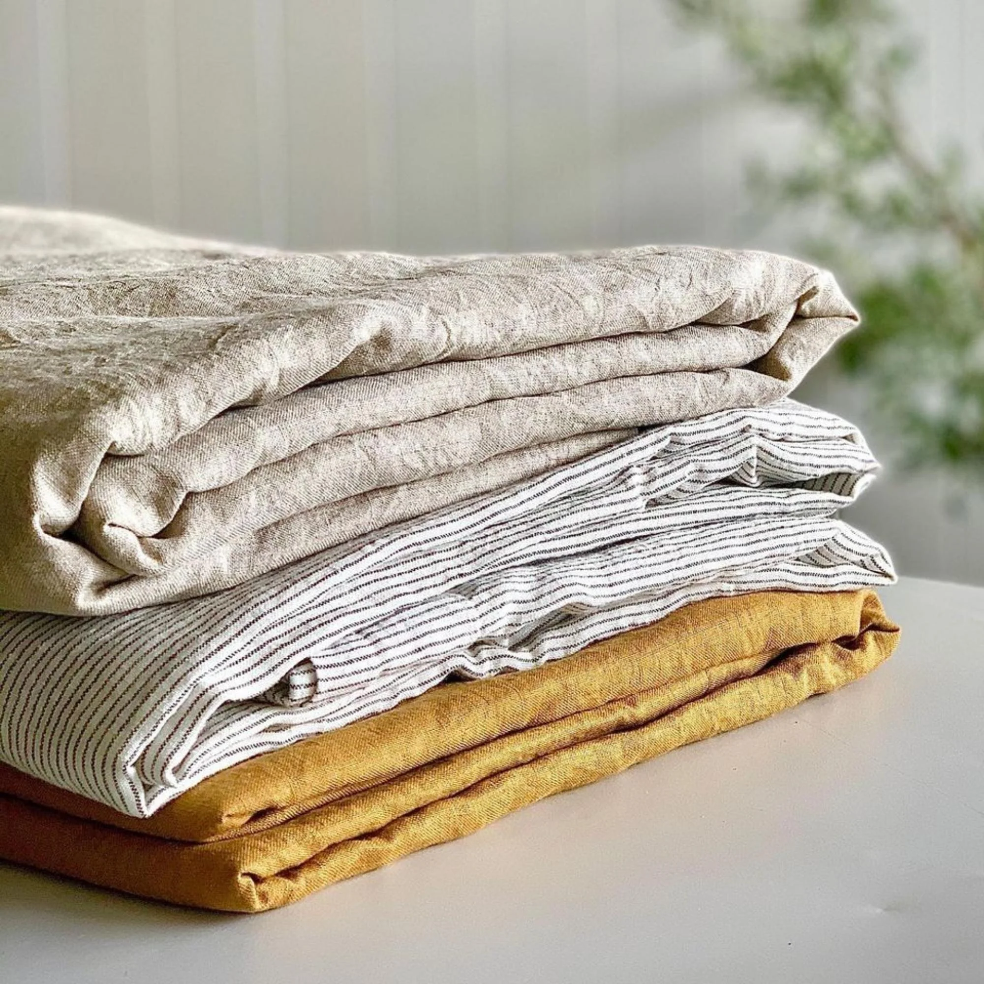 Ginger Honey Linen Pillowcases - Image 14