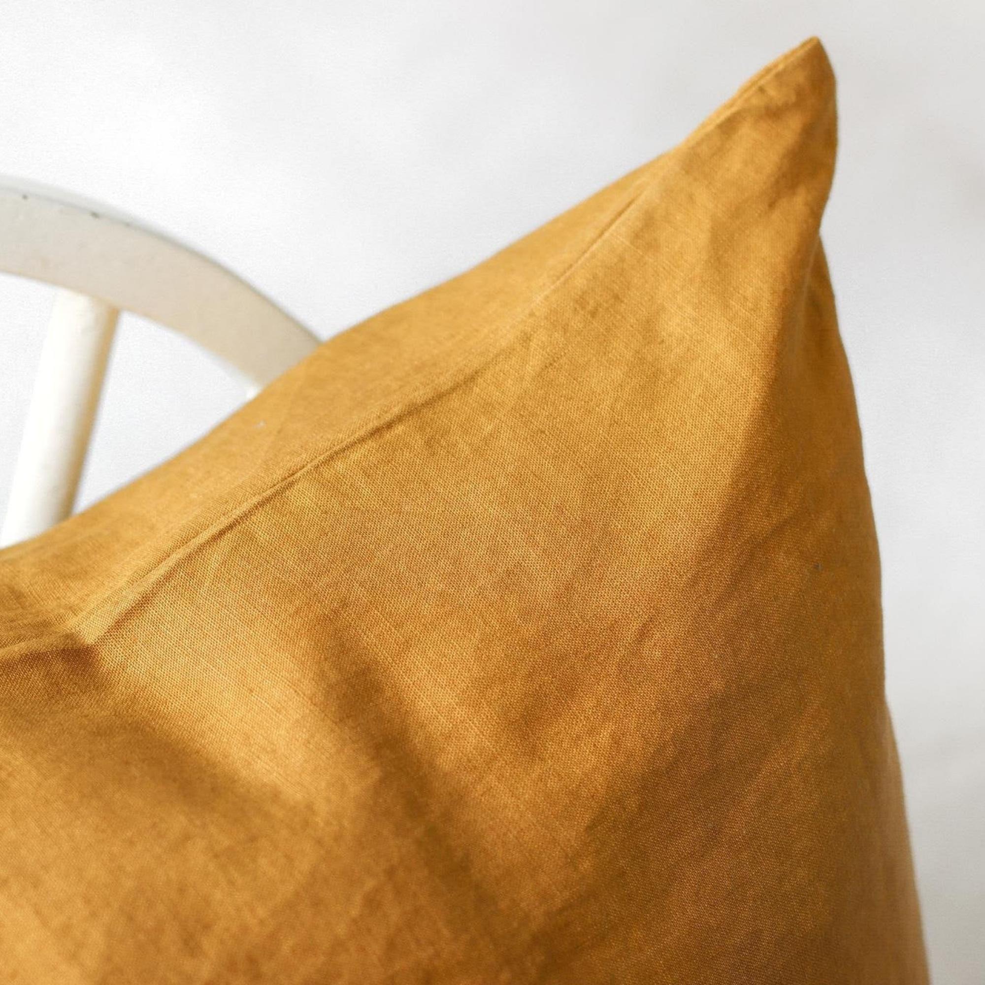 Ginger Honey Linen Pillowcases - Image 9