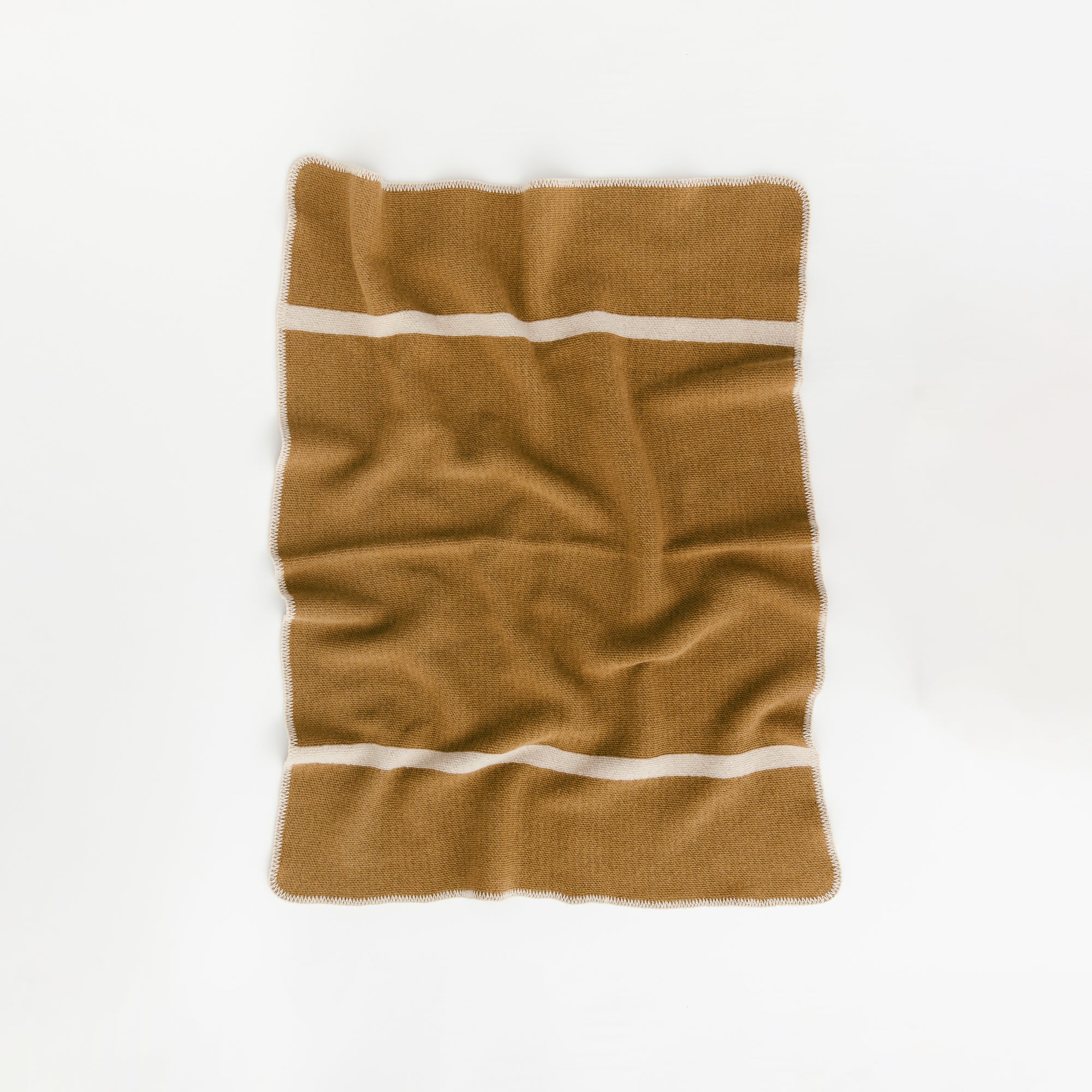 Ginger Honey Wool Baby Blanket - Image 3