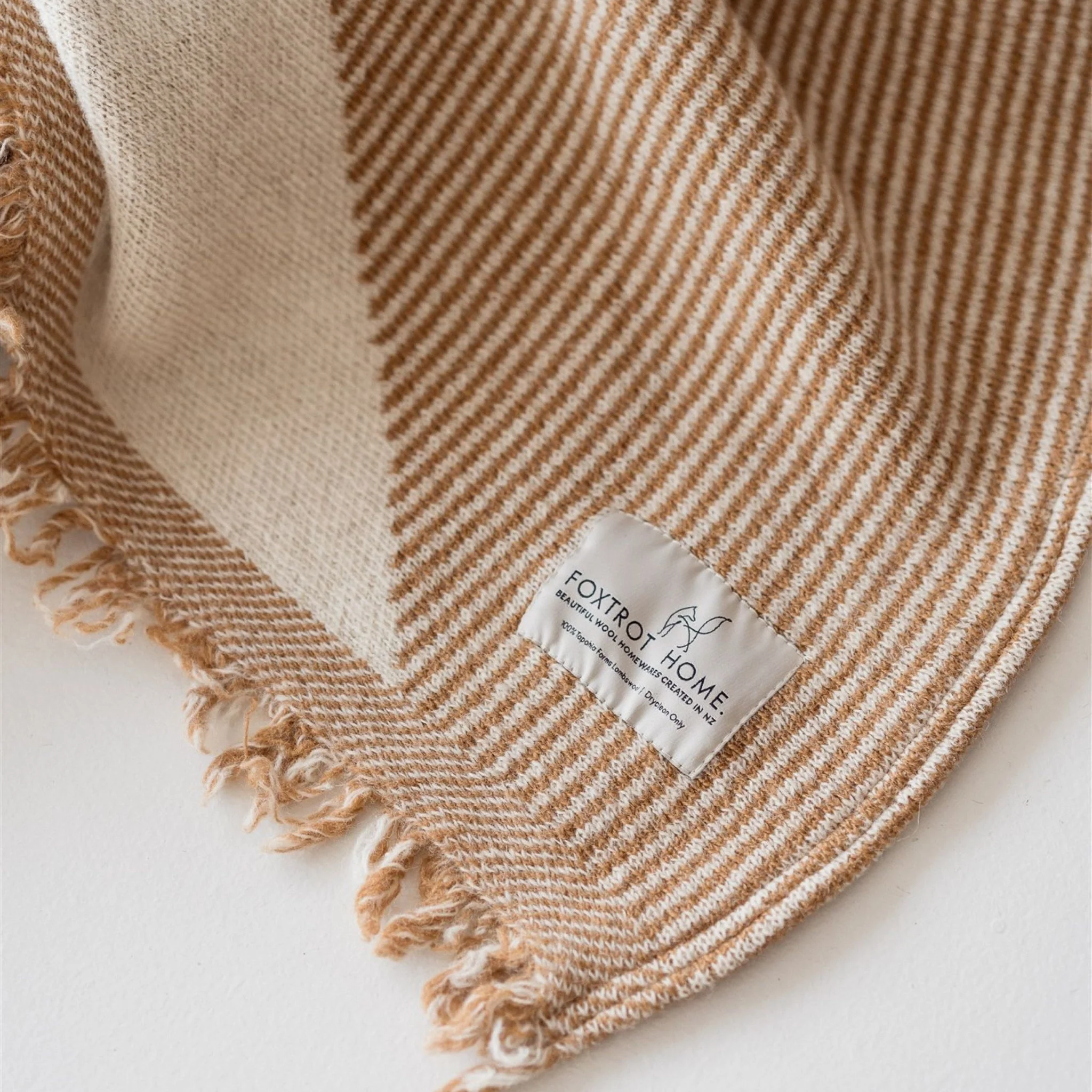 Ginger Honey Wool Bedspread - Image 8
