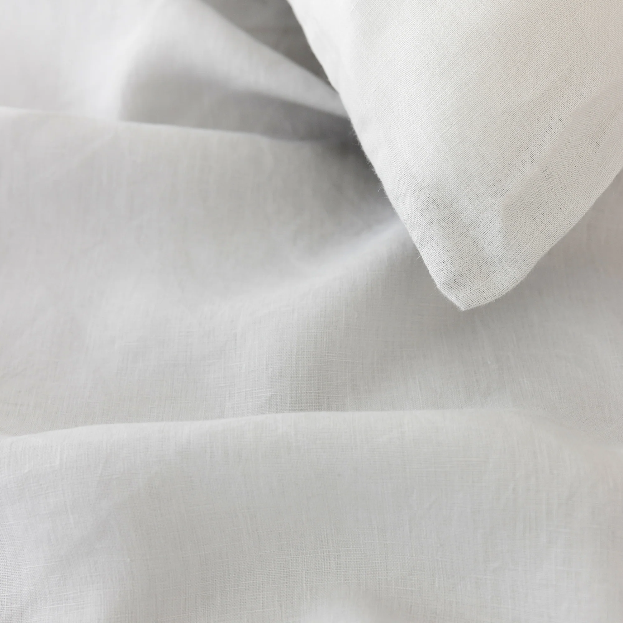 Light Grey Linen Duvet - Image 3