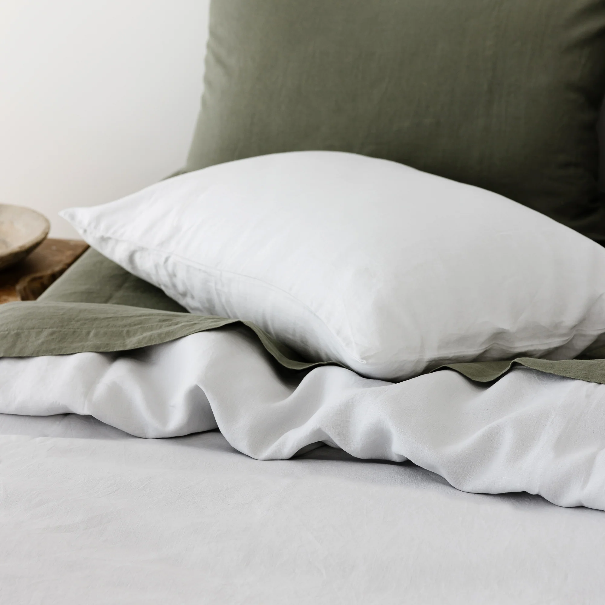 Light Grey Linen Duvet - Image 5