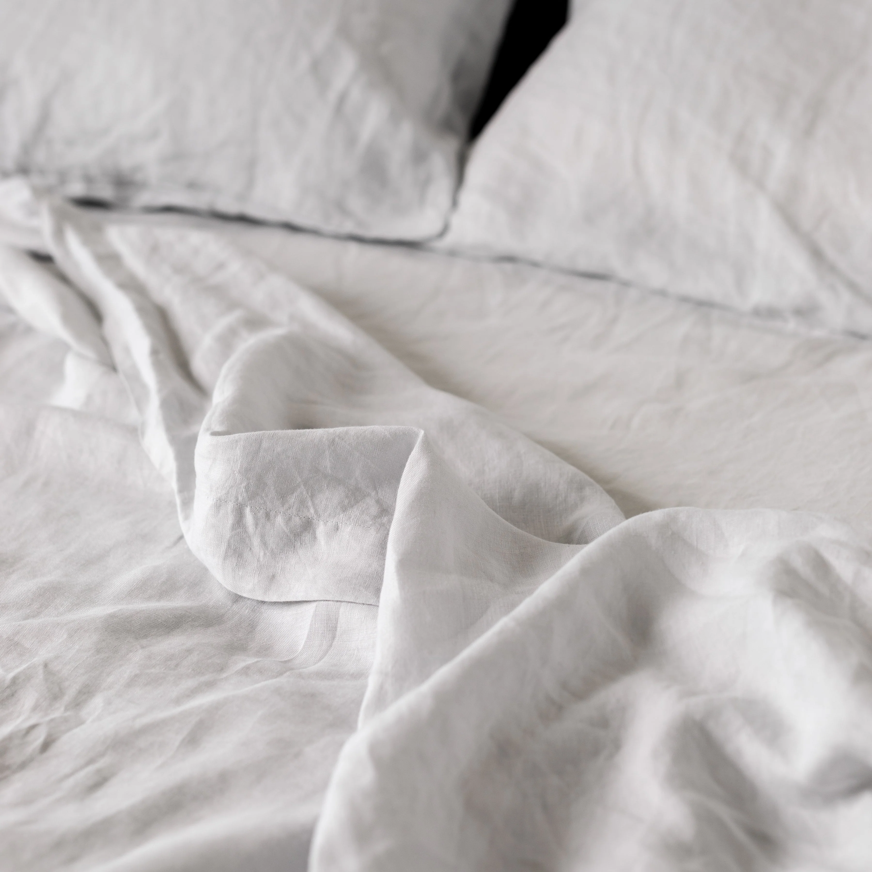 Light Grey Linen Pillowcases - Image 5