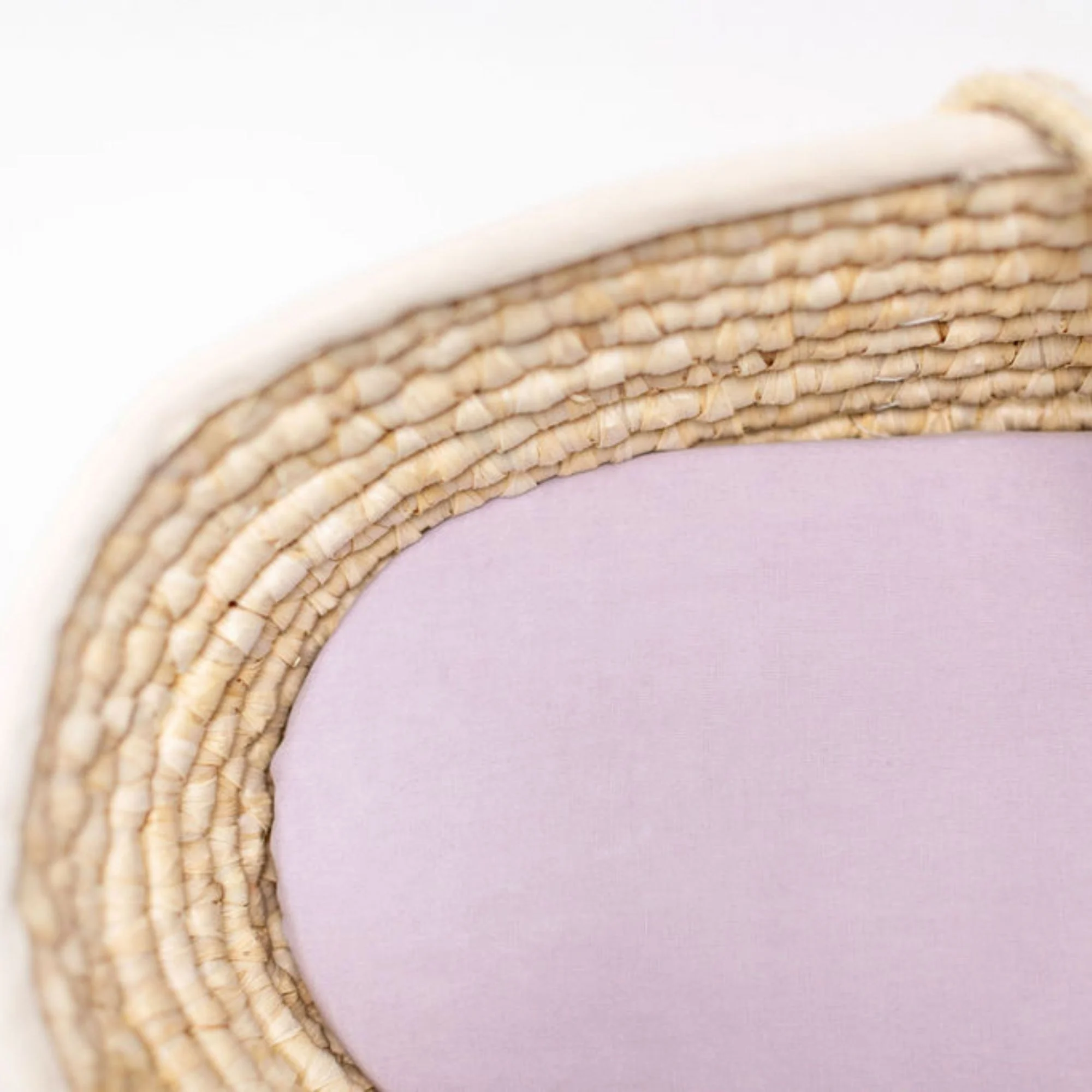 Lilac Linen Cot/Bassinet Sheet - Image 2