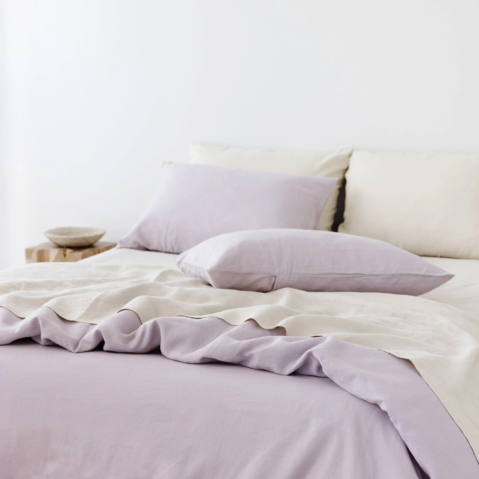 Lilac Purple Linen Pillowcases - Image 5