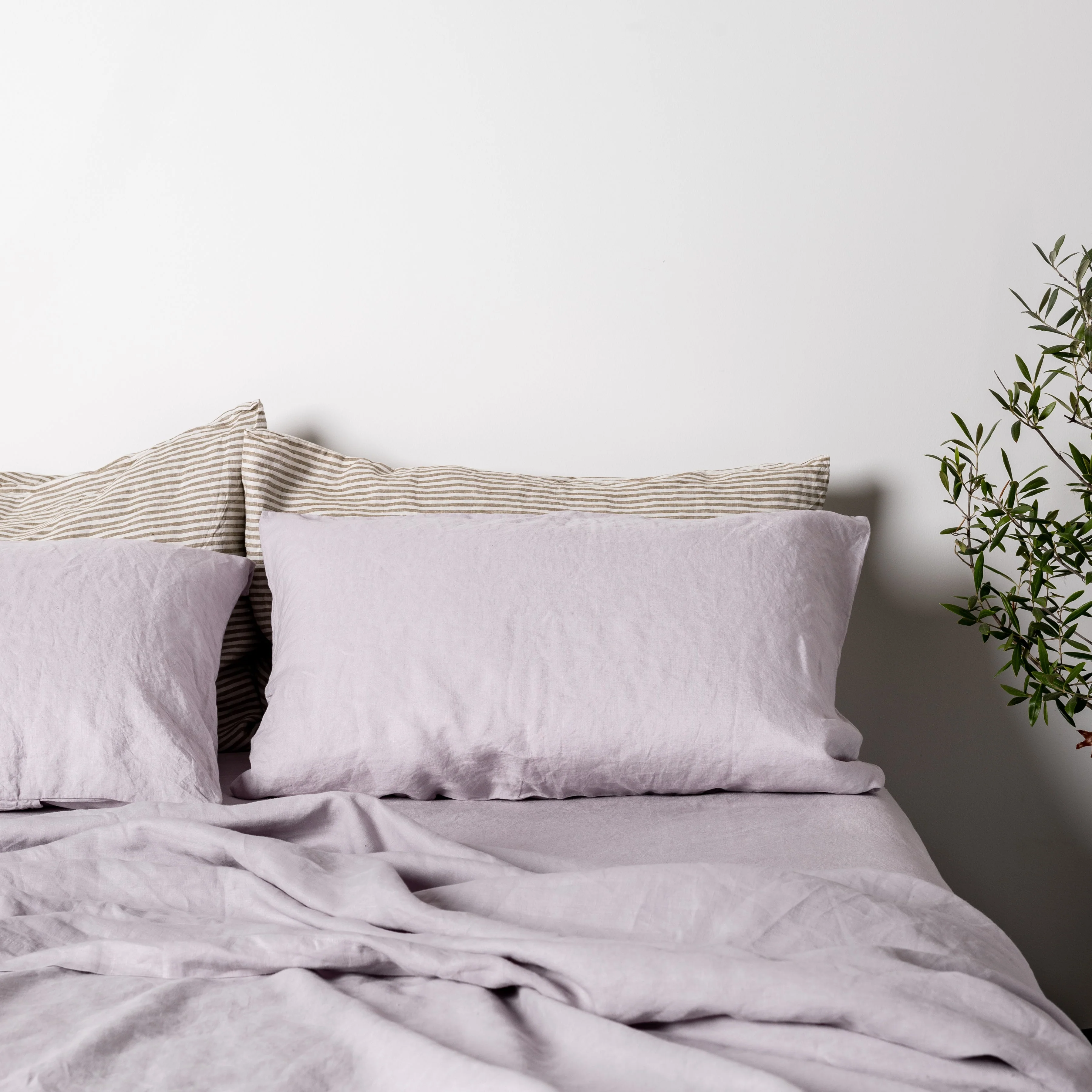 Lilac Purple Linen Pillowcases - Image 8
