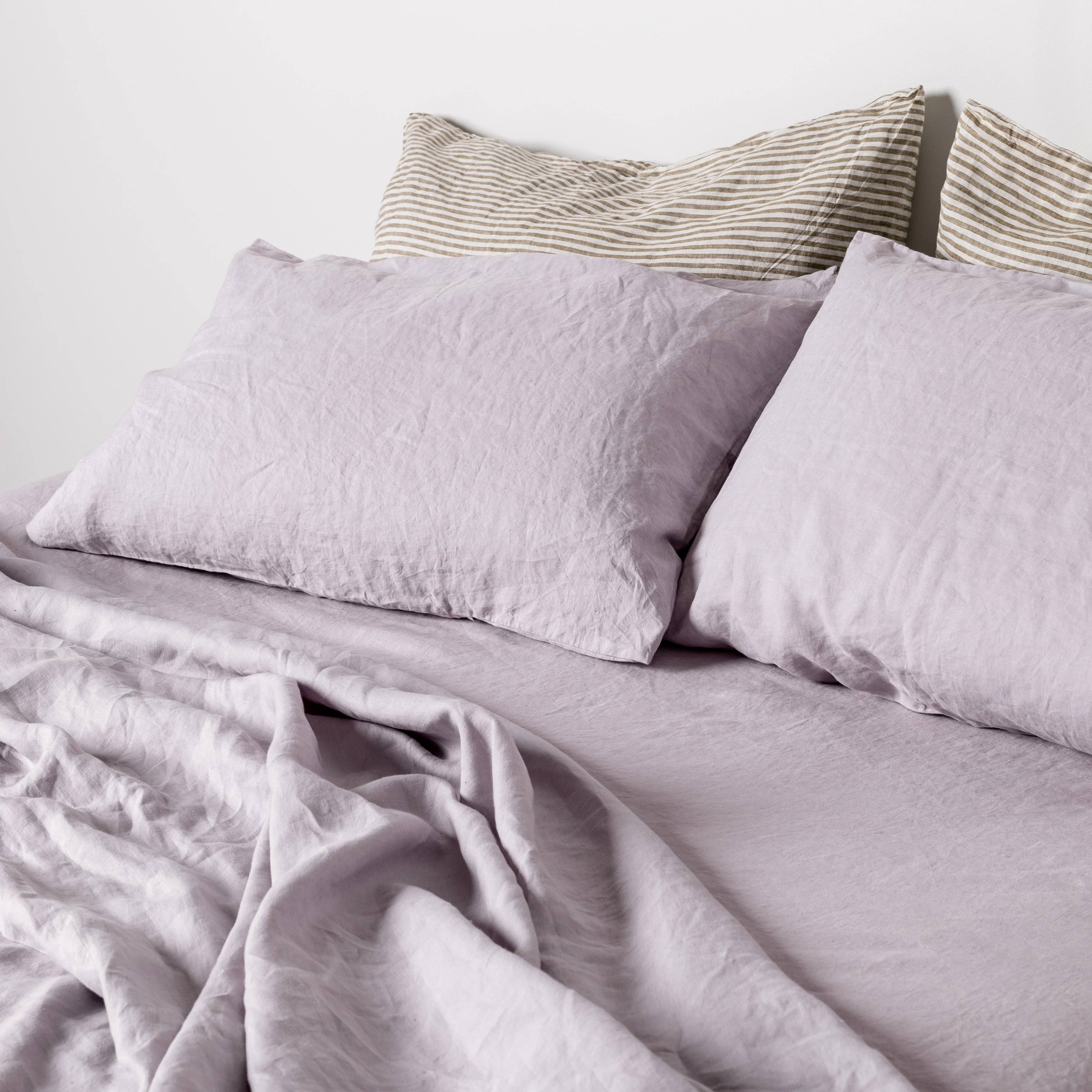 Lilac Purple Linen Pillowcases - Image 9