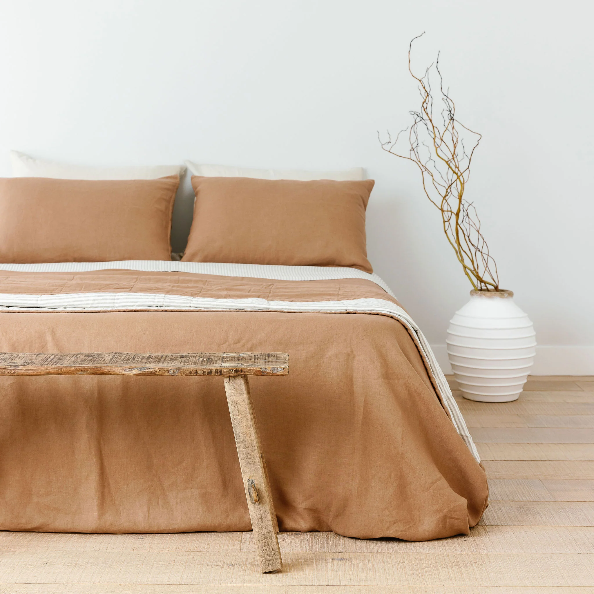 Malt Brown Linen Duvet - Image 5