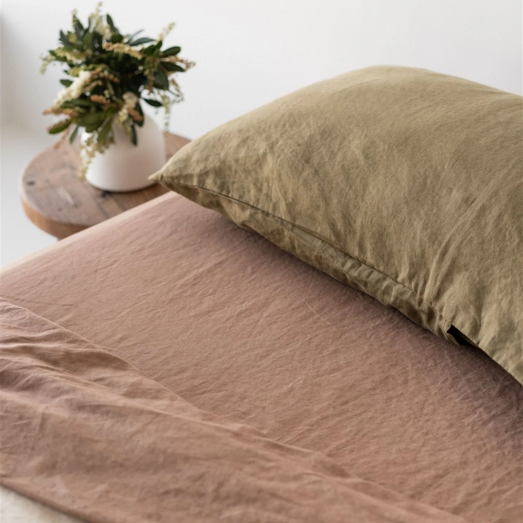 Malt Brown Linen Fitted Sheet - Image 10