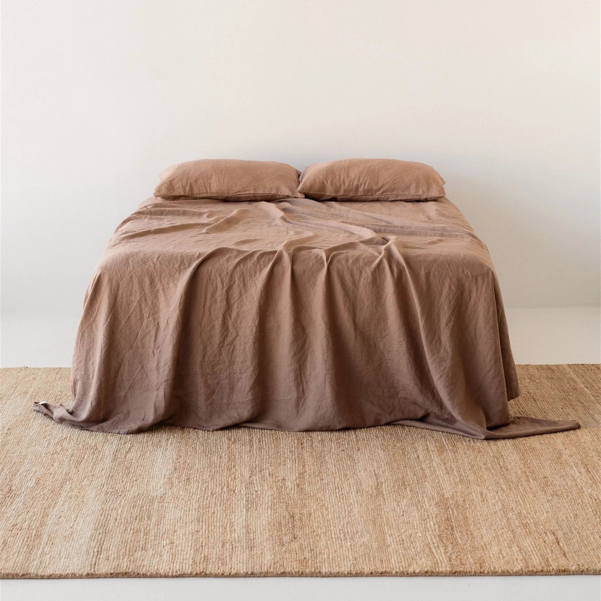 Malt Brown Linen Sheet Set - Image 2