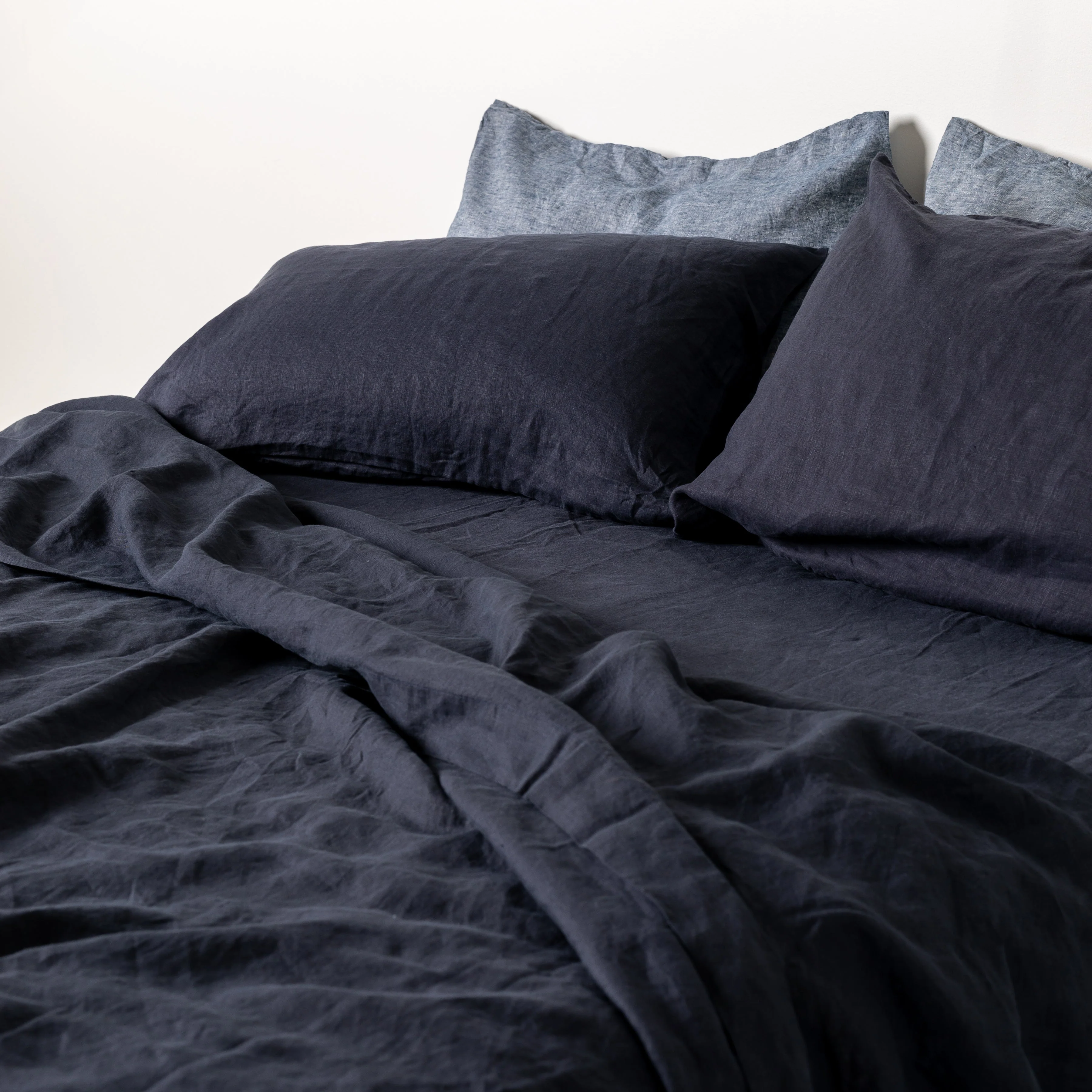 Midnight Blue Linen Pillowcases - Image 10