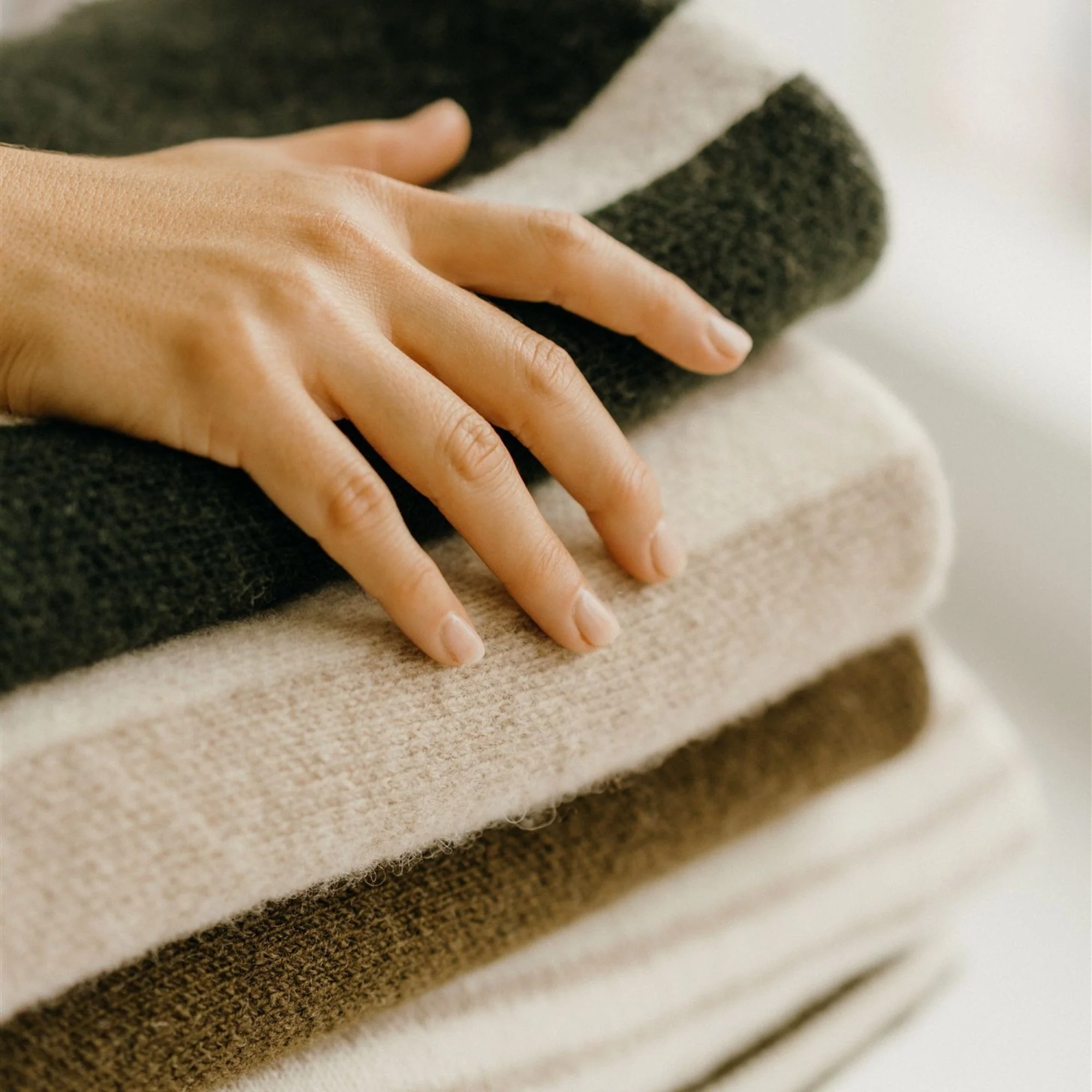 Ginger Honey Wool Baby Blanket - Image 7