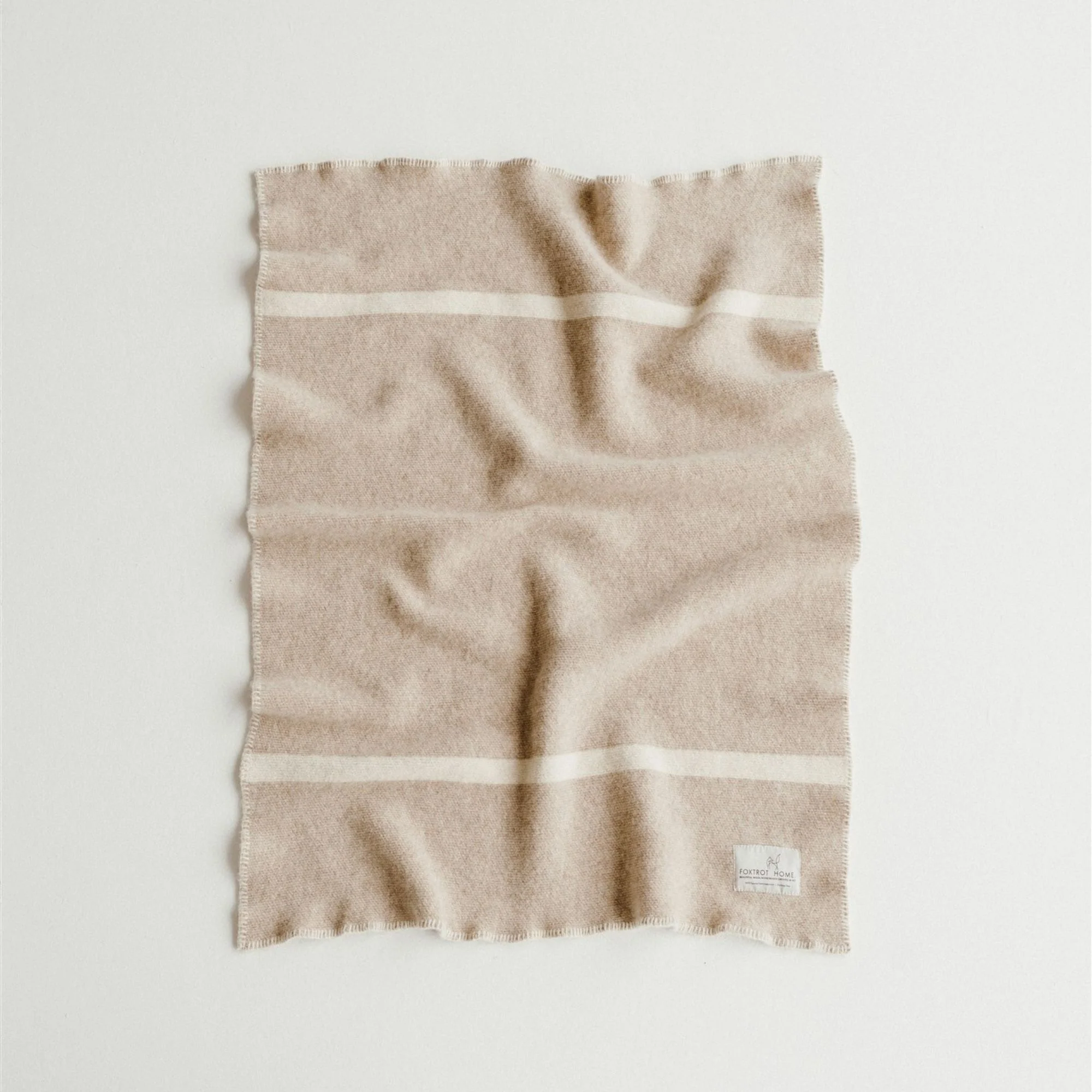 Oatmeal Wool Baby Blanket - Image 3