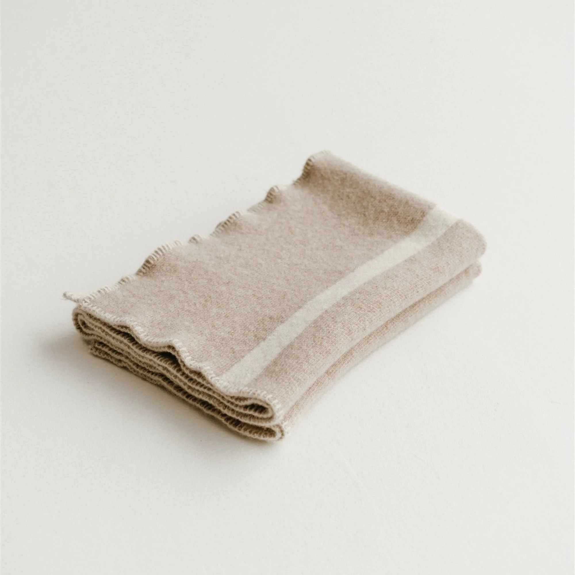 Oatmeal Wool Baby Blanket - Image 5