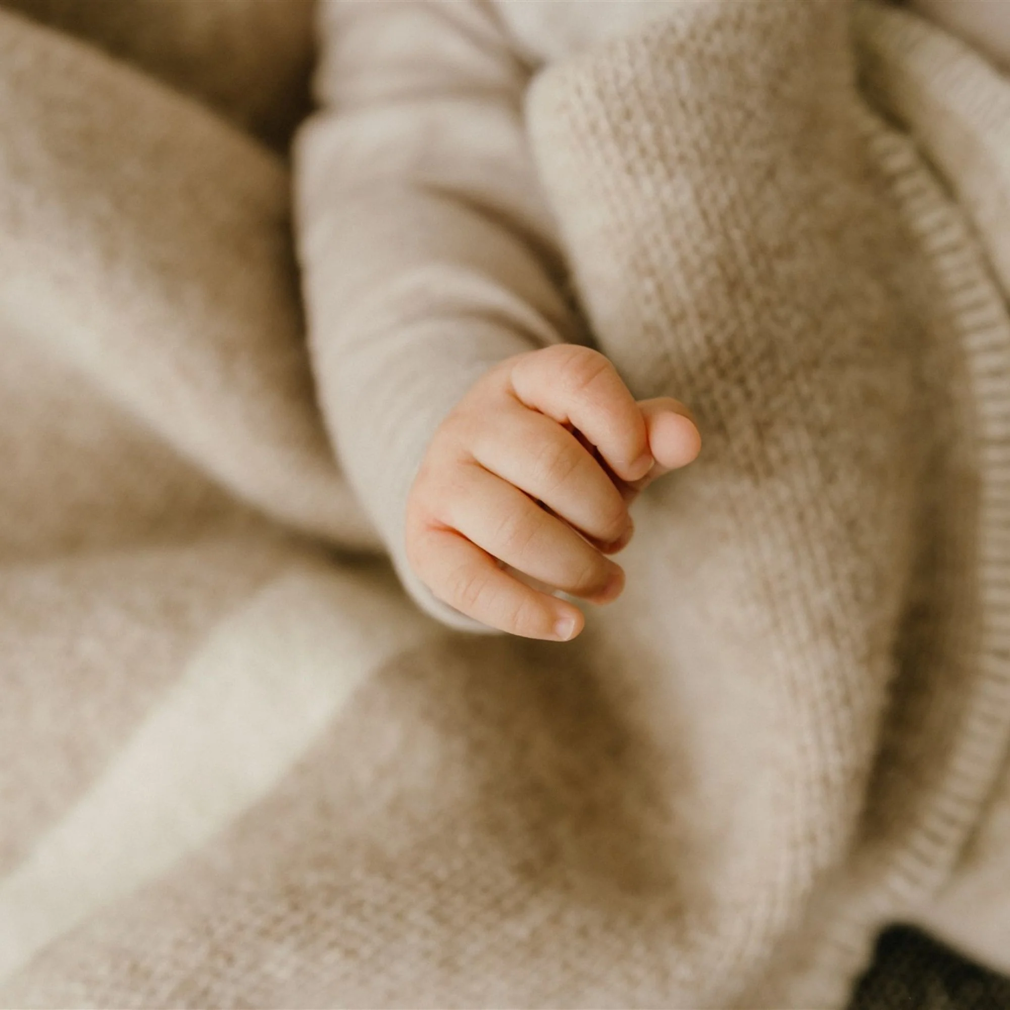 Oatmeal Wool Baby Blanket - Image 8