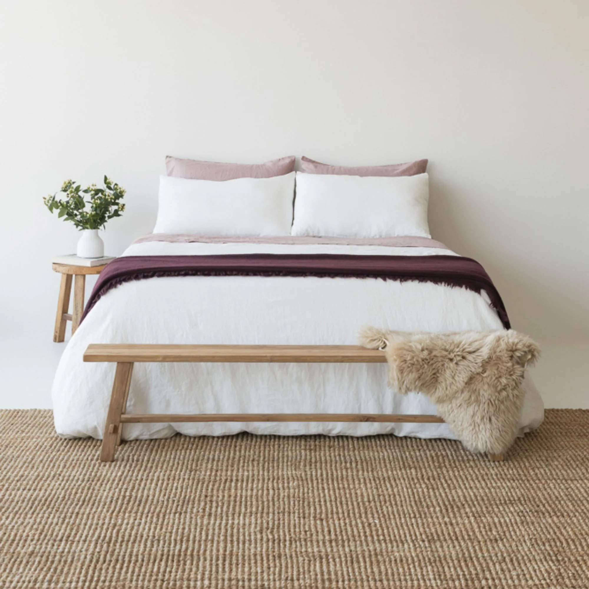 Off White Linen Duvet - Image 8