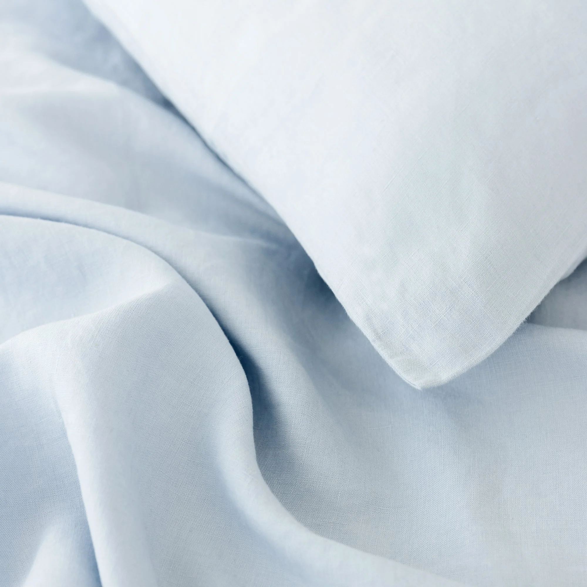 Powder Blue Linen Cushion Cover - Image 3