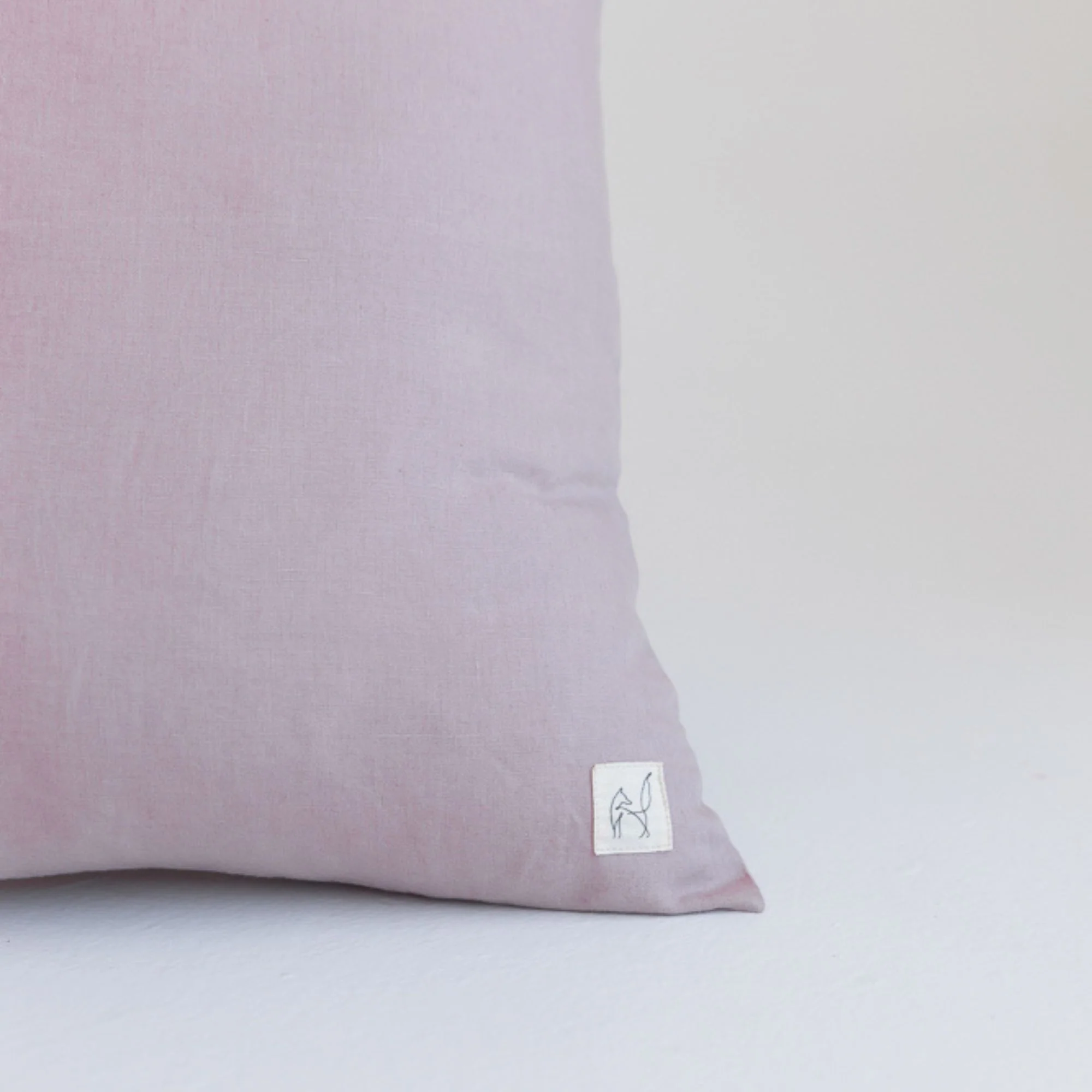 Rosewood Pink Linen Cushion Cover - Image 2