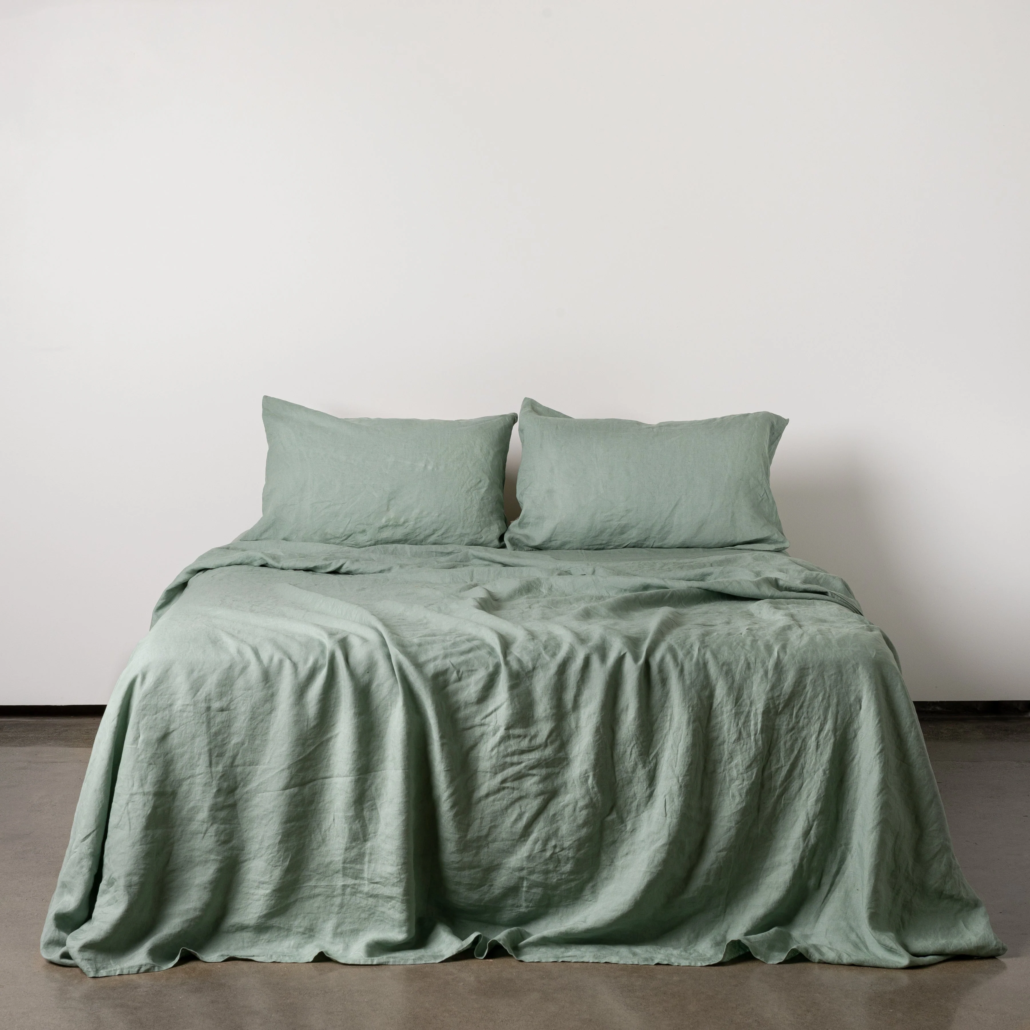 Sage Green Linen Sheets Set - Image 2