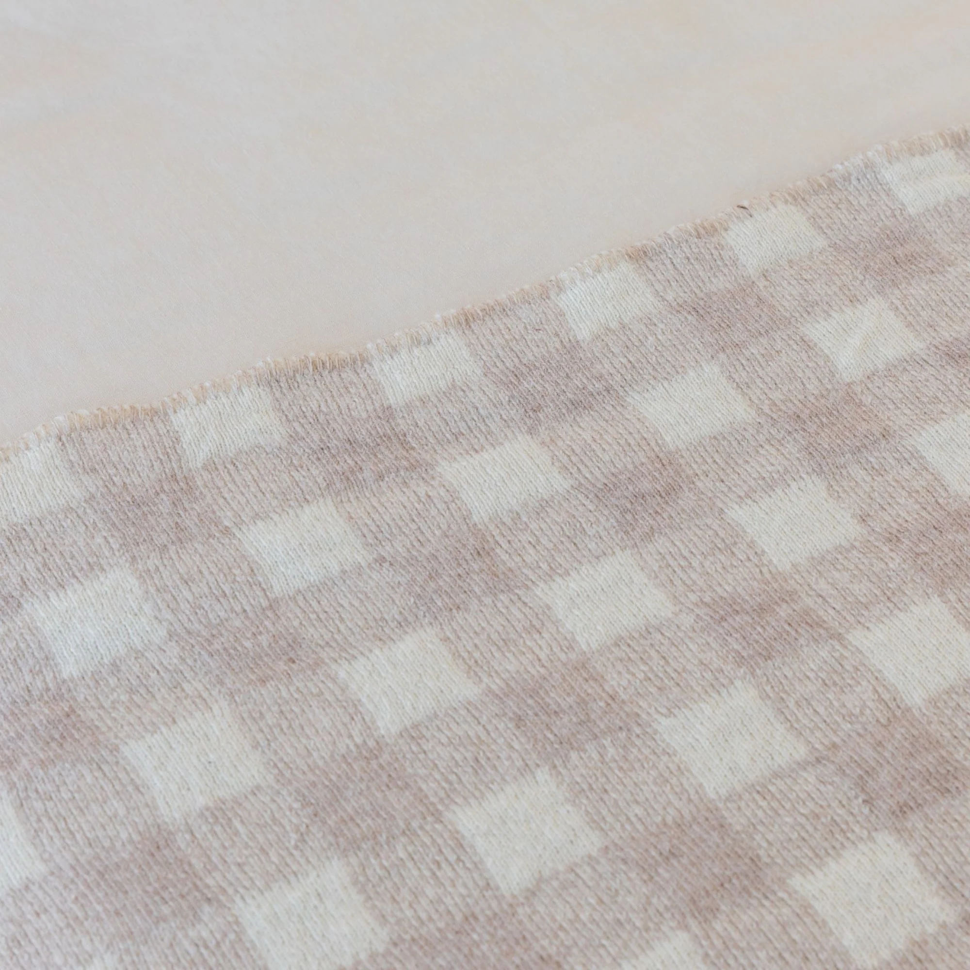 Sand Checks Wool Throw Blanket - Image 6
