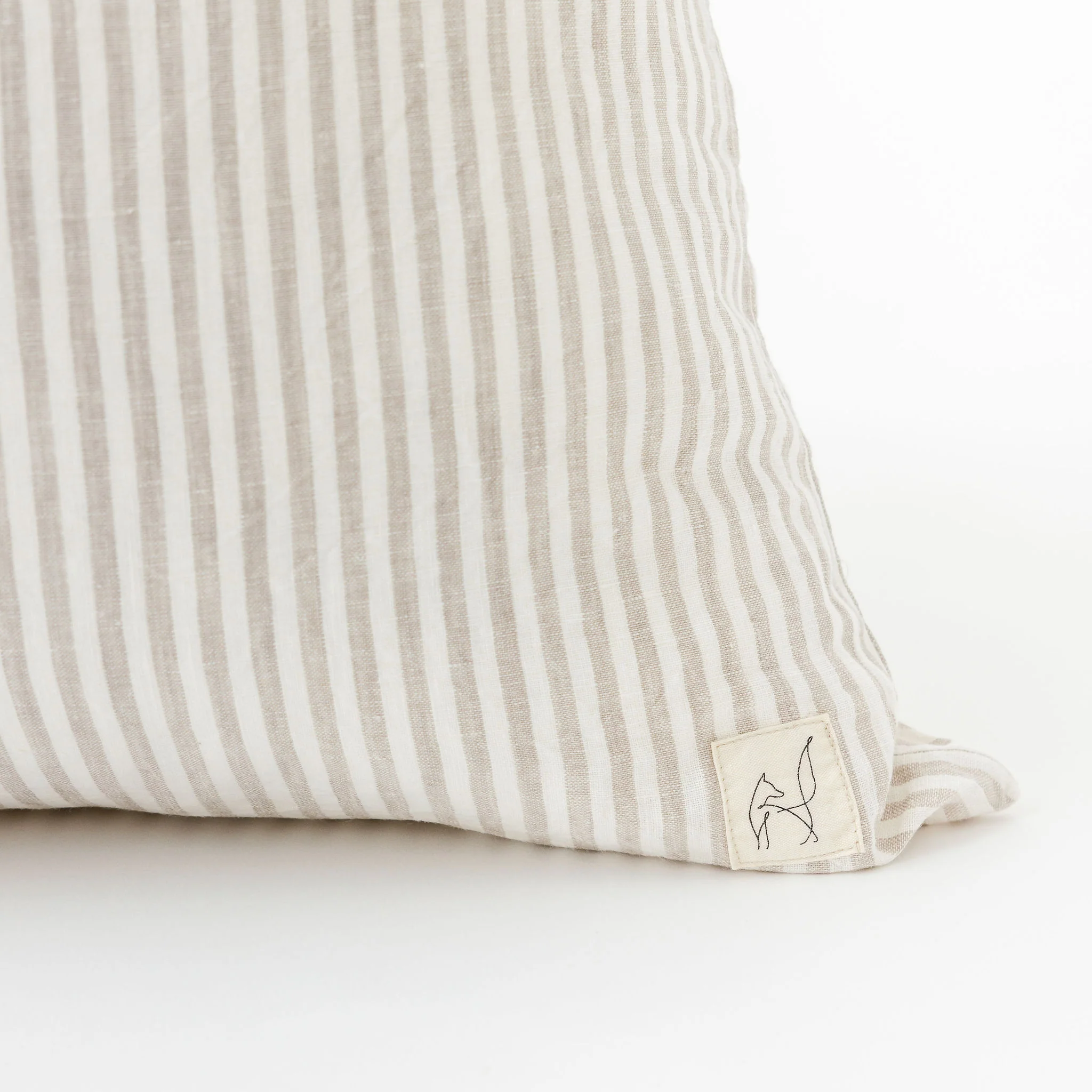 Sand Stripes Linen Cushion Cover - Image 2