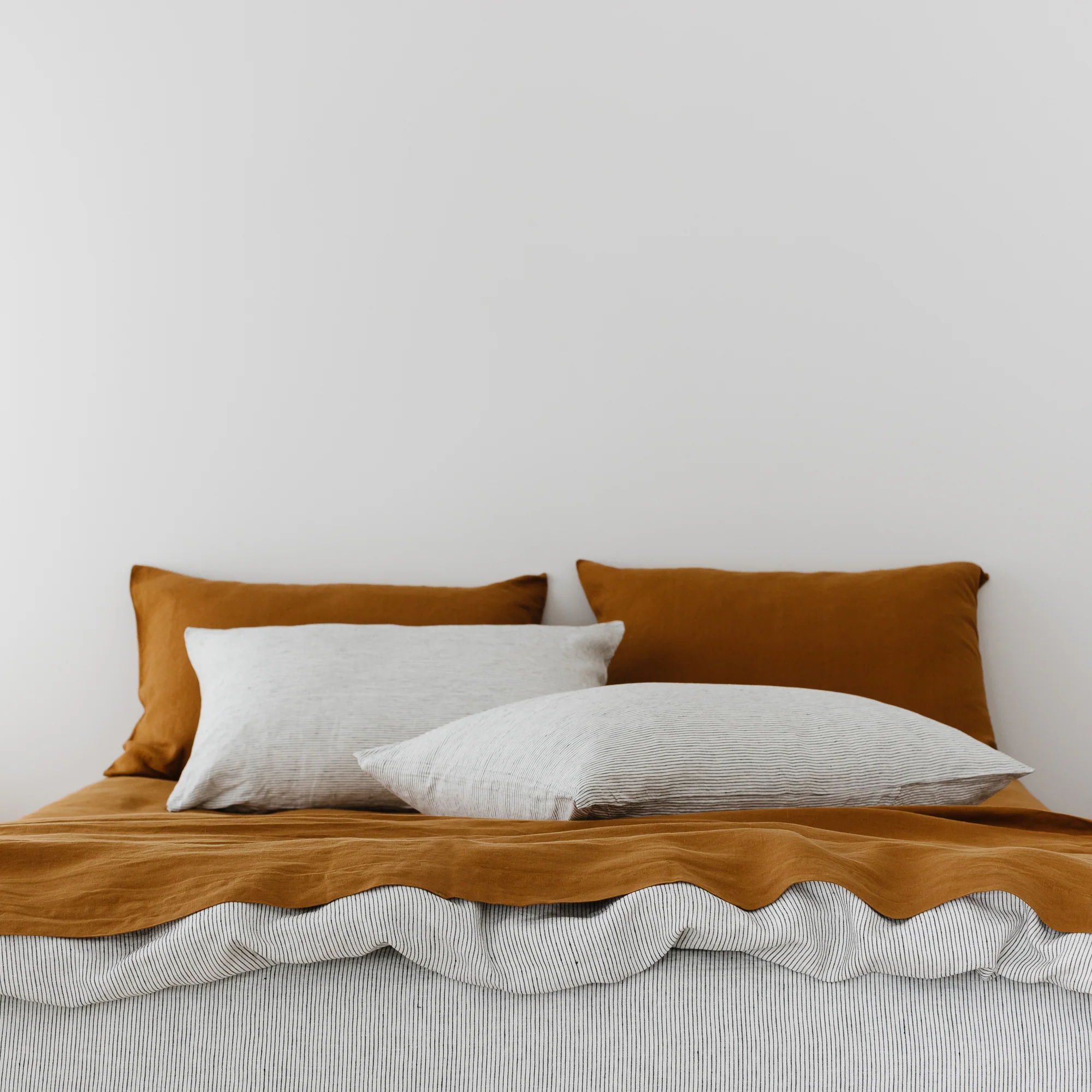 Tobacco Linen Pillowcases - Image 6