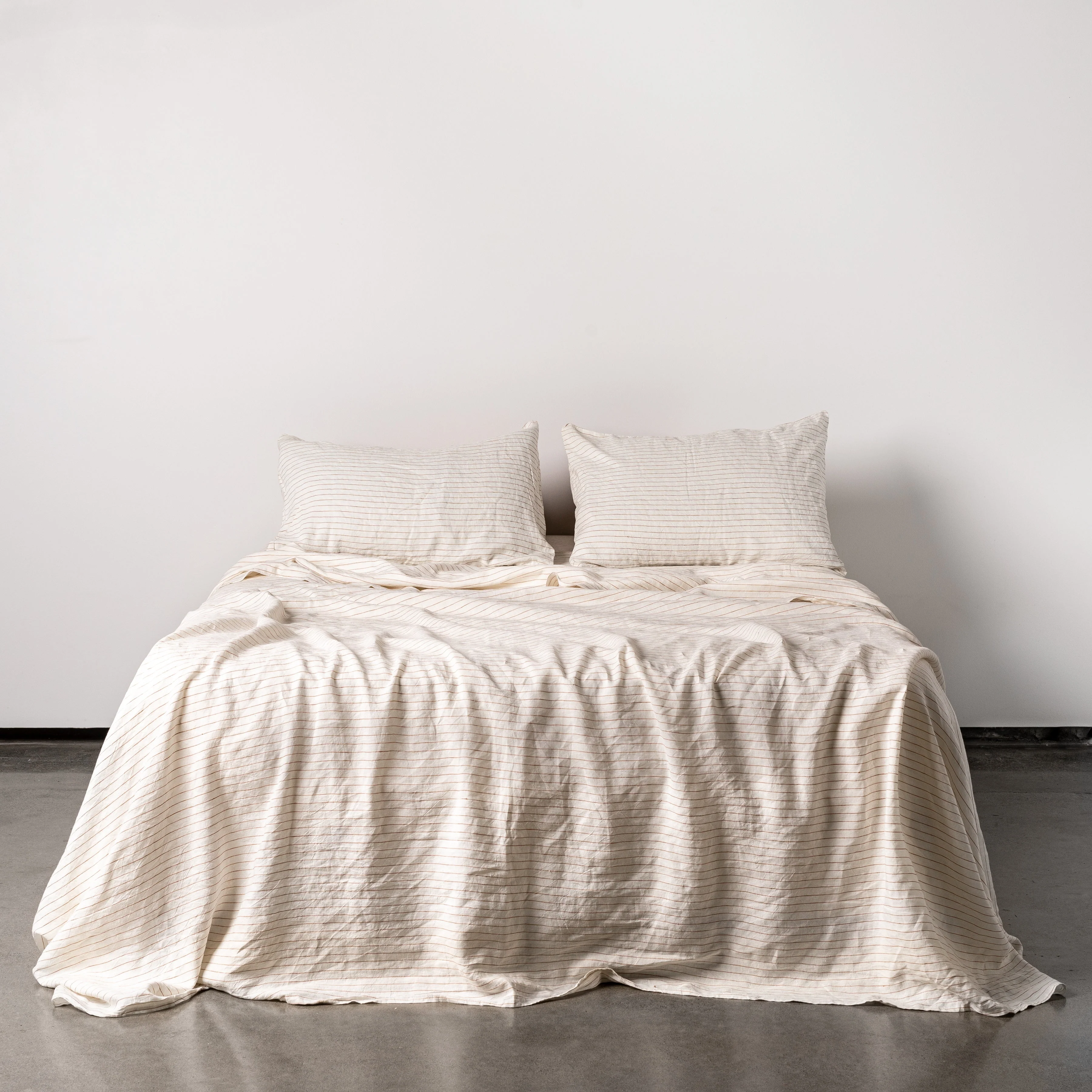 Tobacco Stripes Linen Pillowcases - Image 11